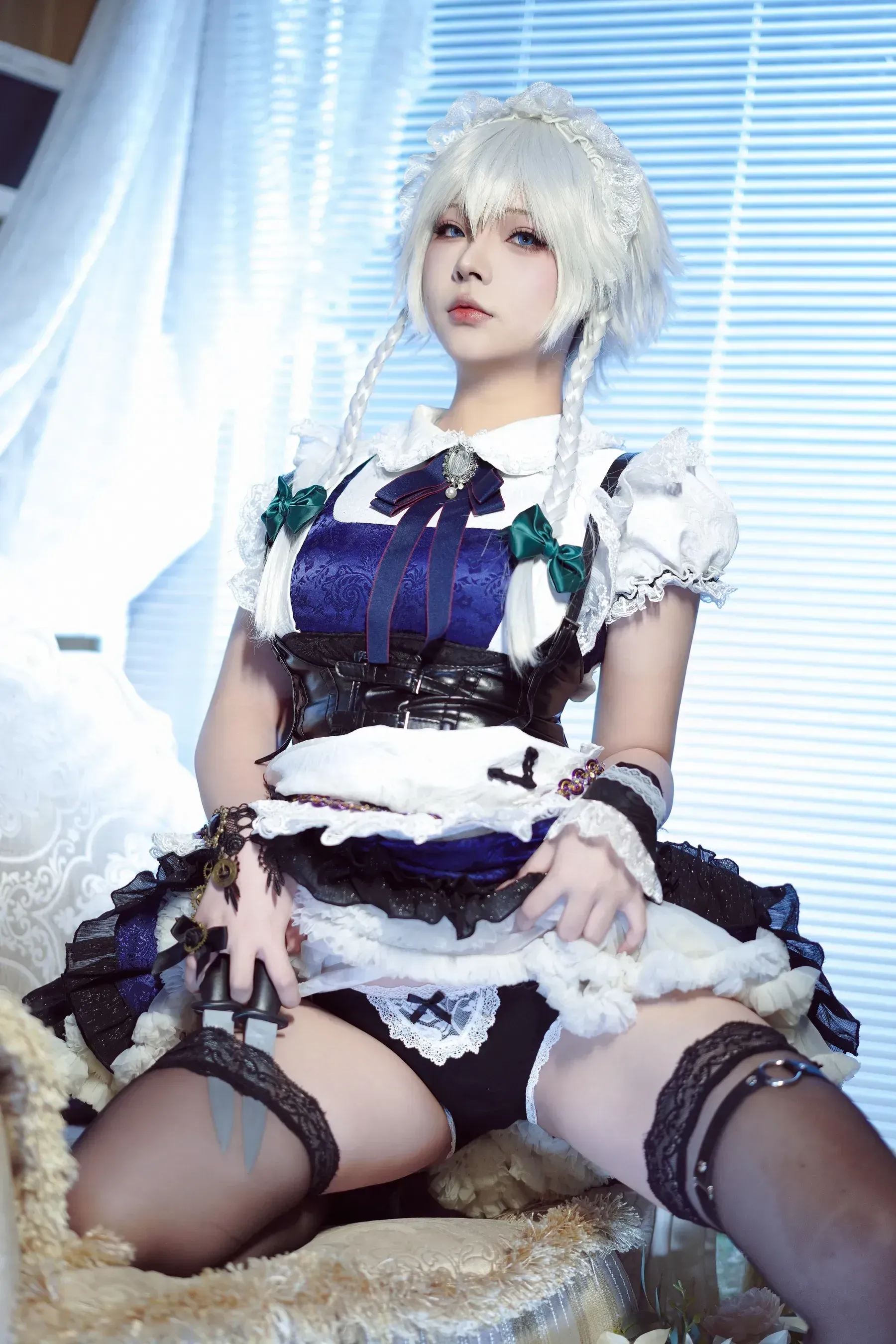 yuuhui玉汇 – 十六夜咲夜 Cosplay-第3张