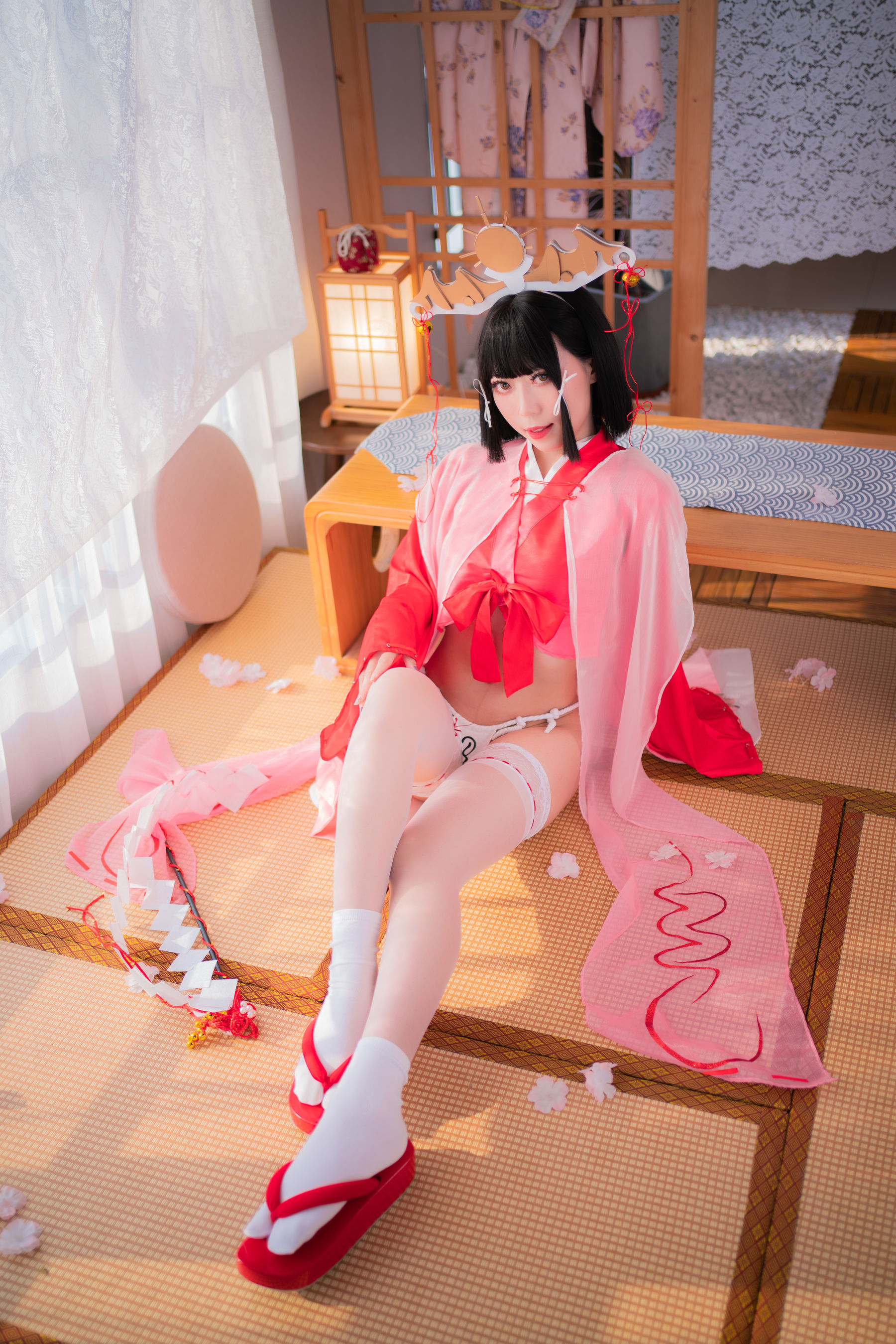 动漫博主Money冷冷 – 辉夜巫女 Cosplay-第16张