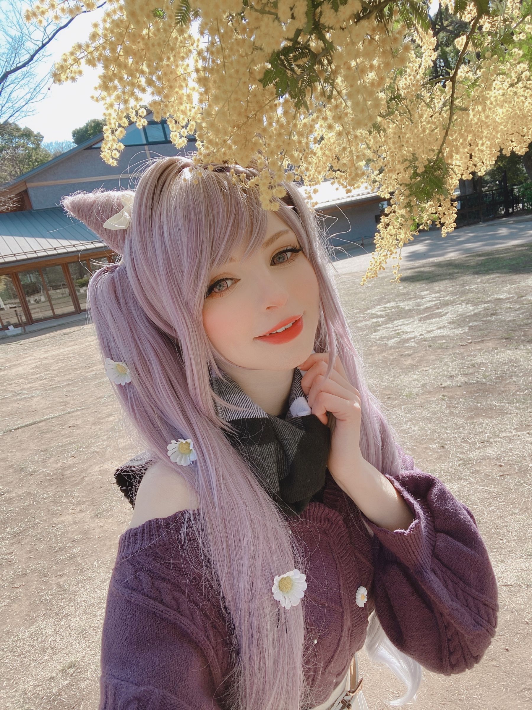 Peach milky – Keqing Genshin Impact Cosplay-第1张