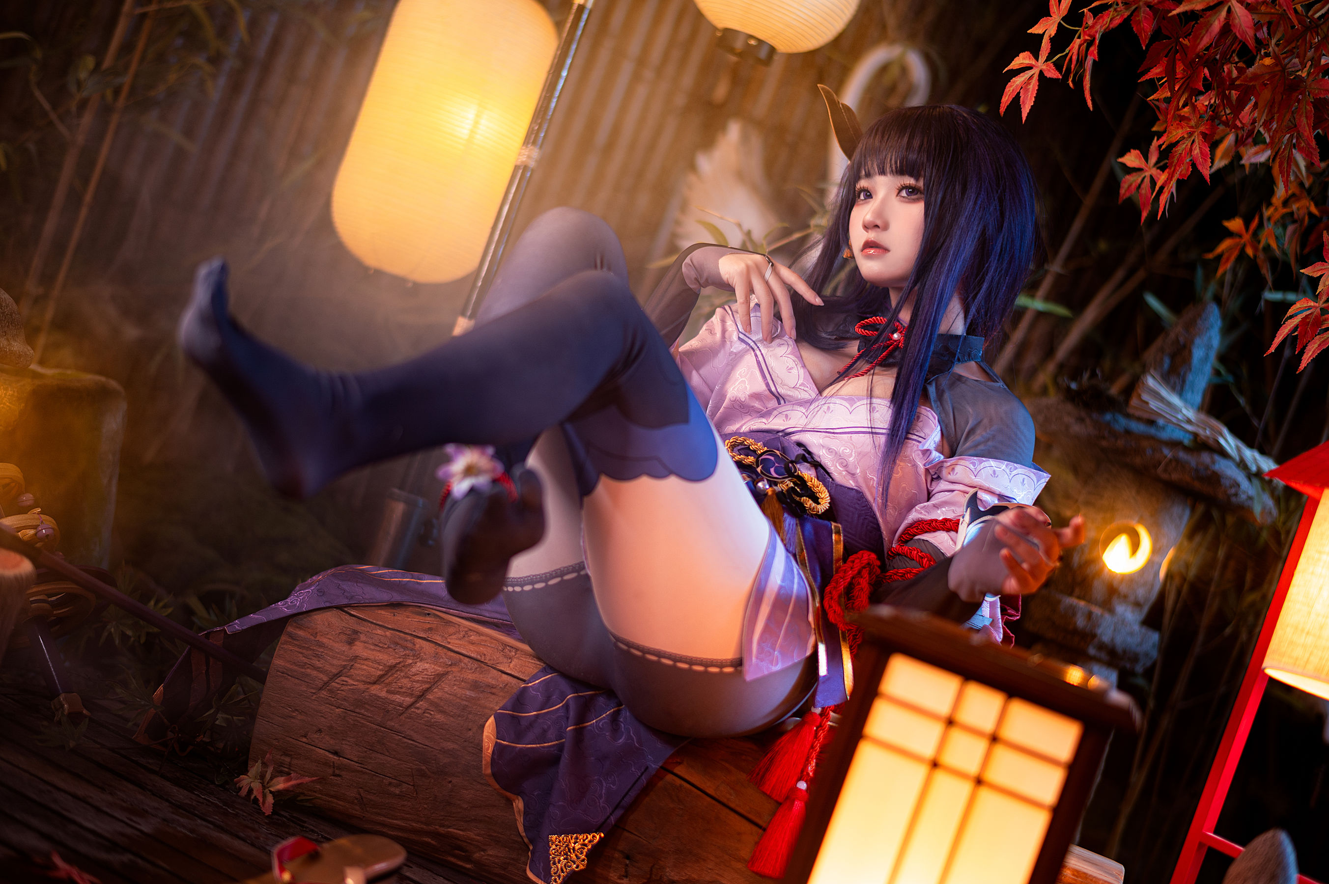 伊喵君景三 – 八重雷神 双倍快乐 Cosplay-第8张