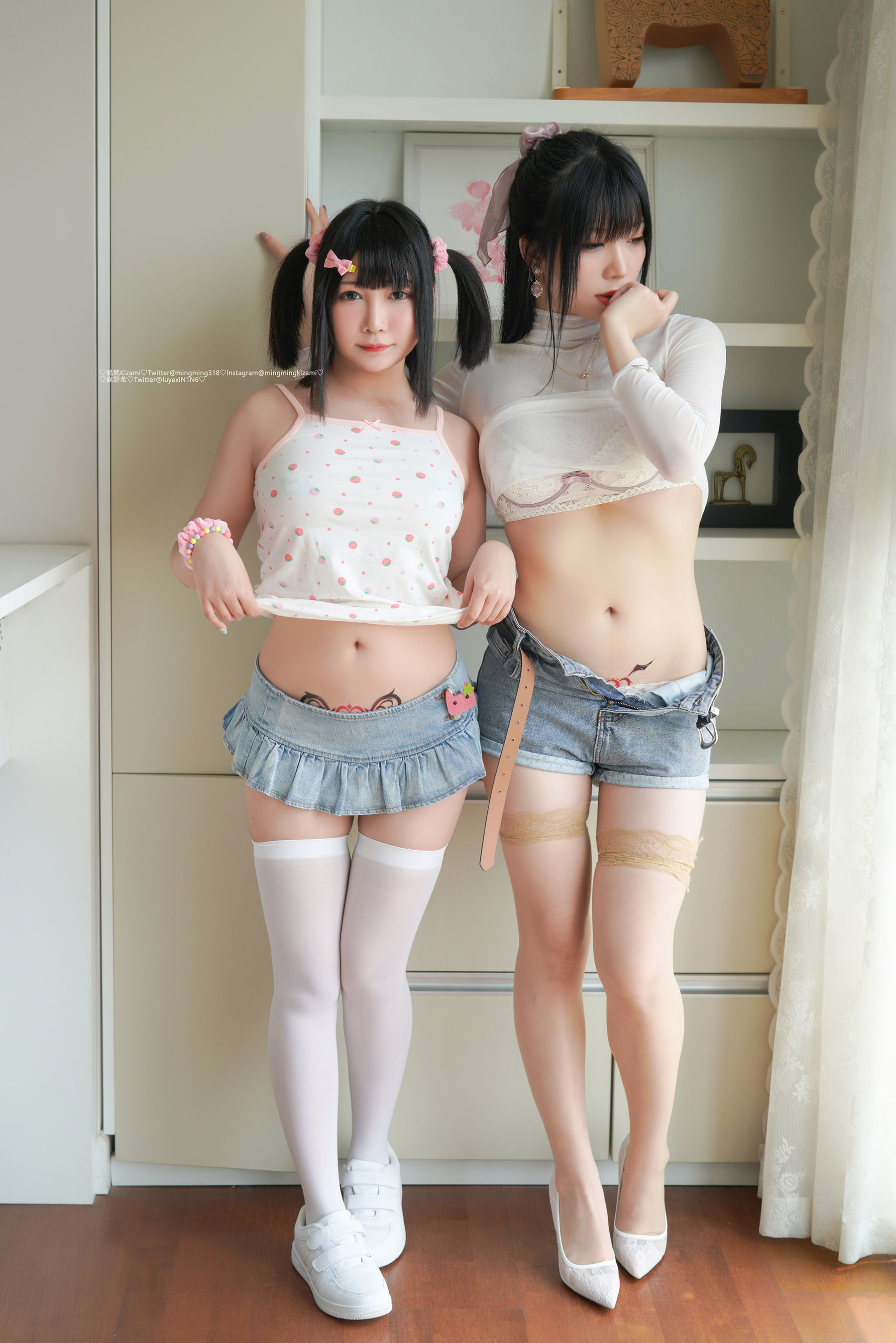 銘銘Kizami Vol.25 姐妹丝情 Cosplay-第3张