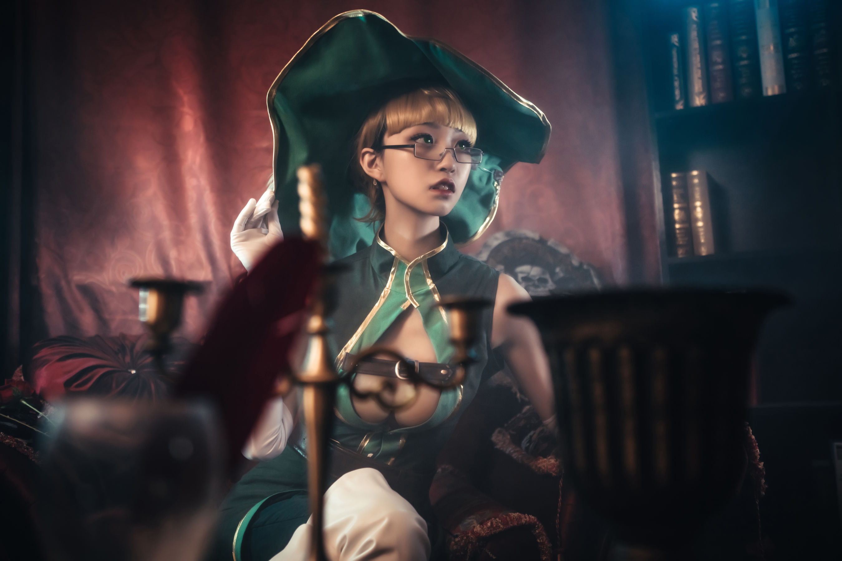COS萌妹沧霁桔梗 – 赫本 Cosplay-第28张