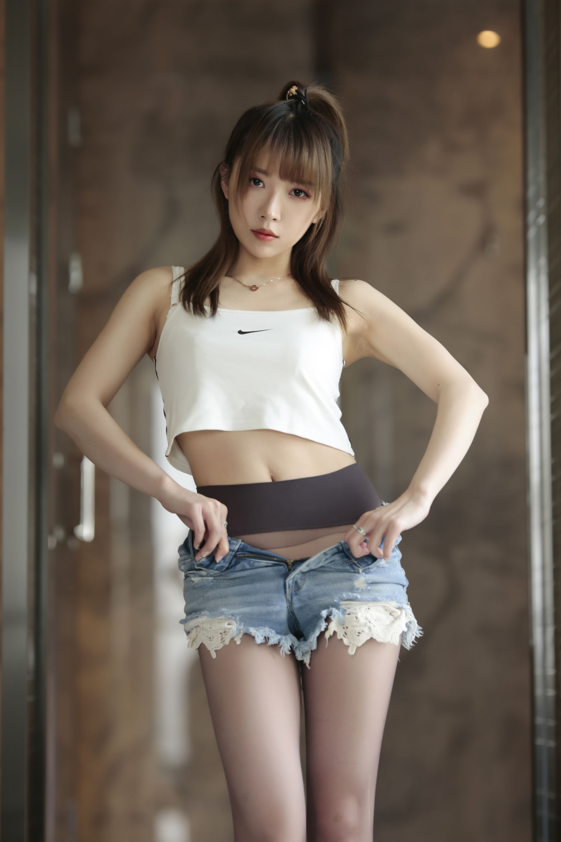 斗鱼主播小女巫露娜 – 牛仔小裤裤 Cosplay-第42张