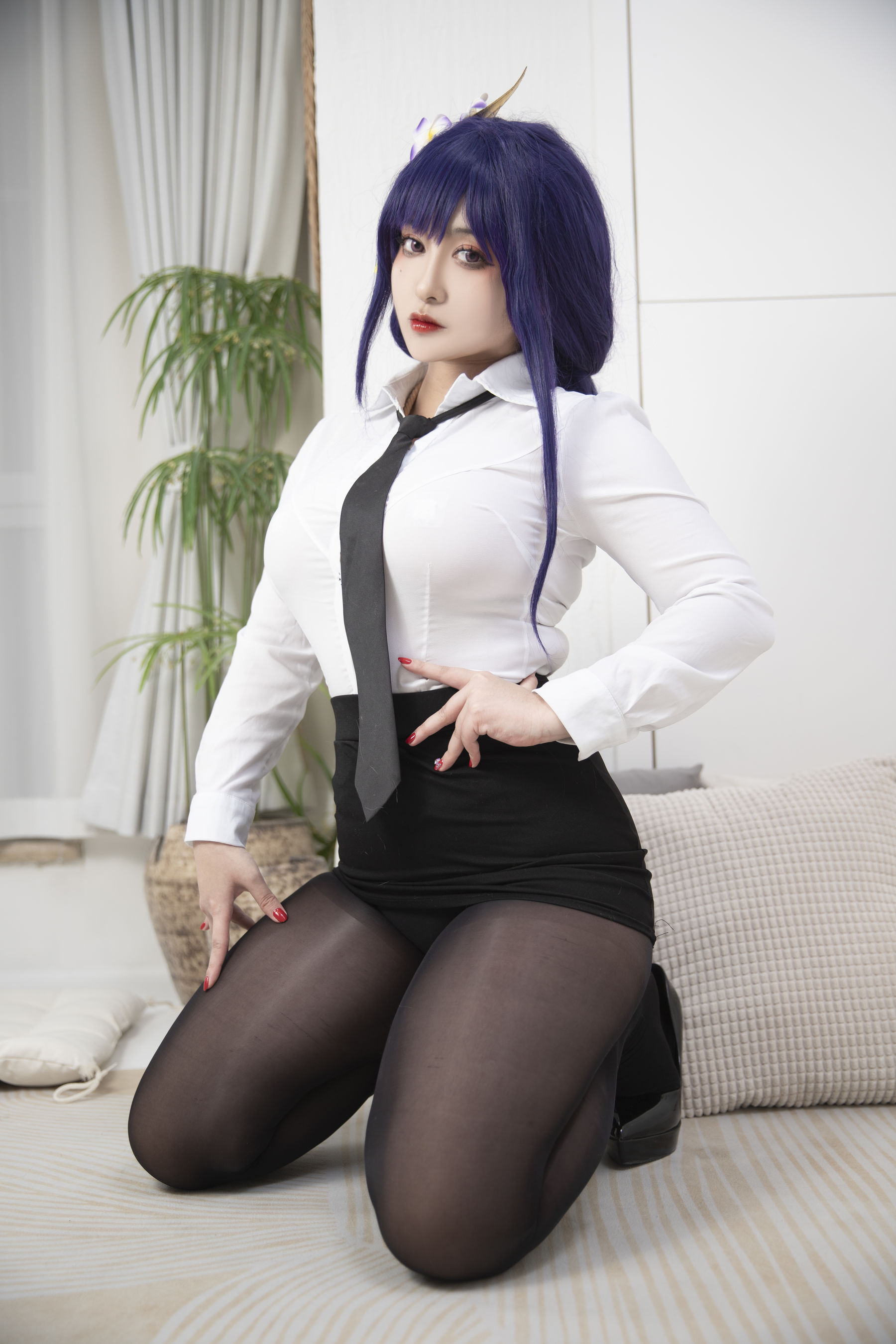 动漫博主洛璃LoLiSAMA – 雷电将军OL Cosplay-第6张