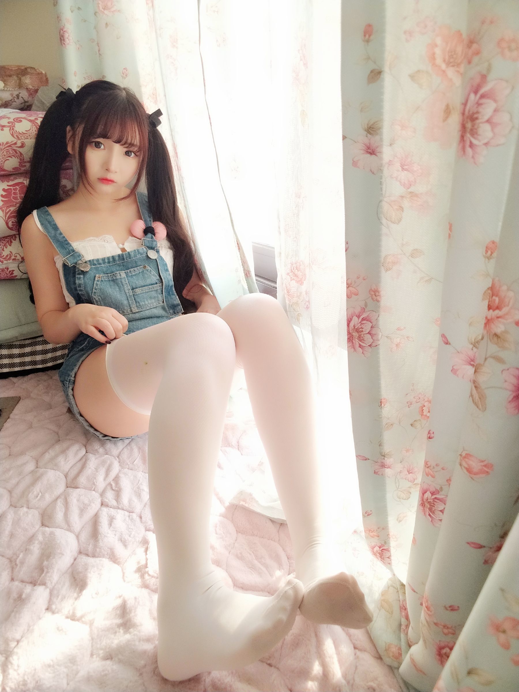 二次元美女古川kagura 牛仔吊带短裤 Cosplay-第23张