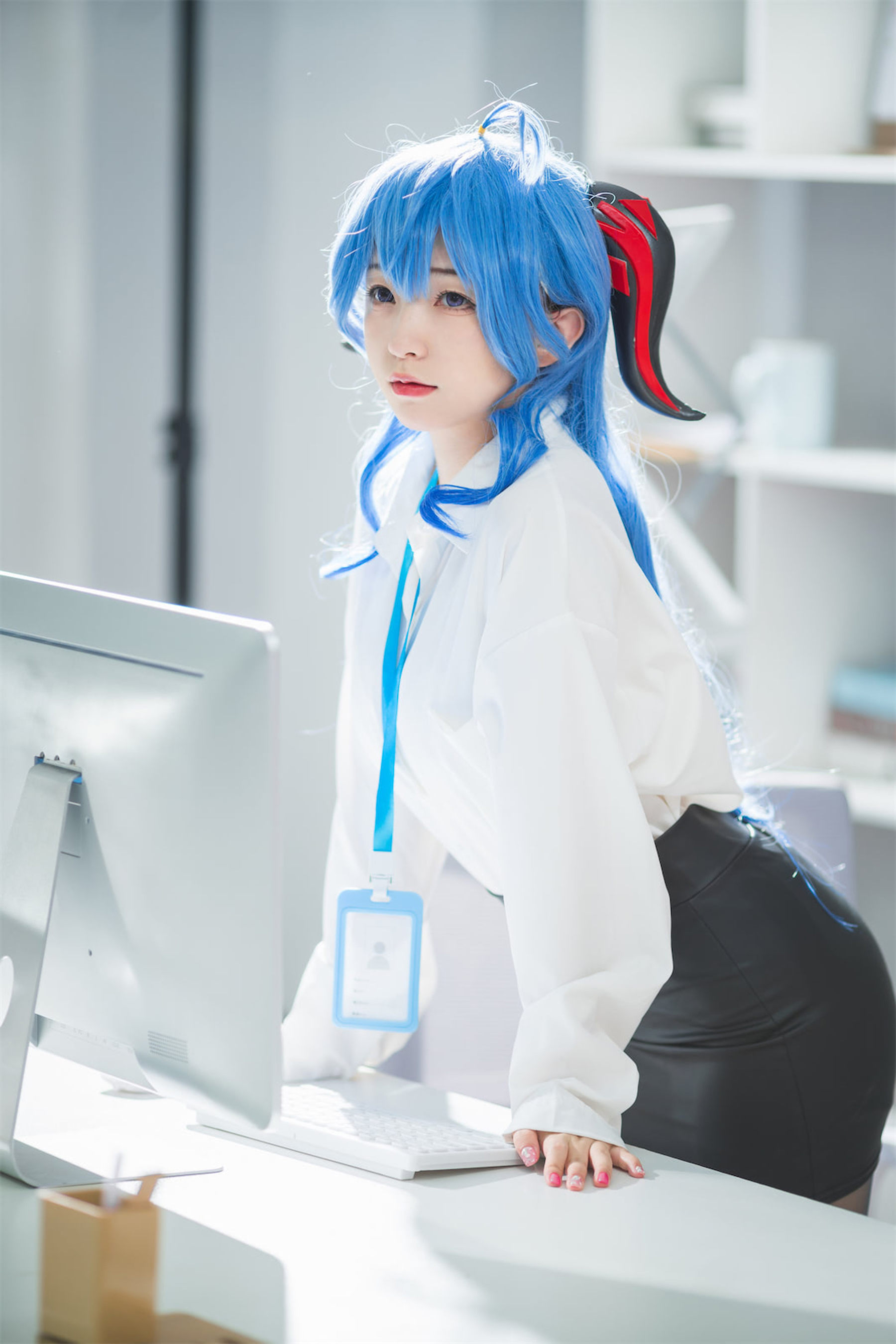 花铃 – 甘雨秘书OL Cosplay-第14张