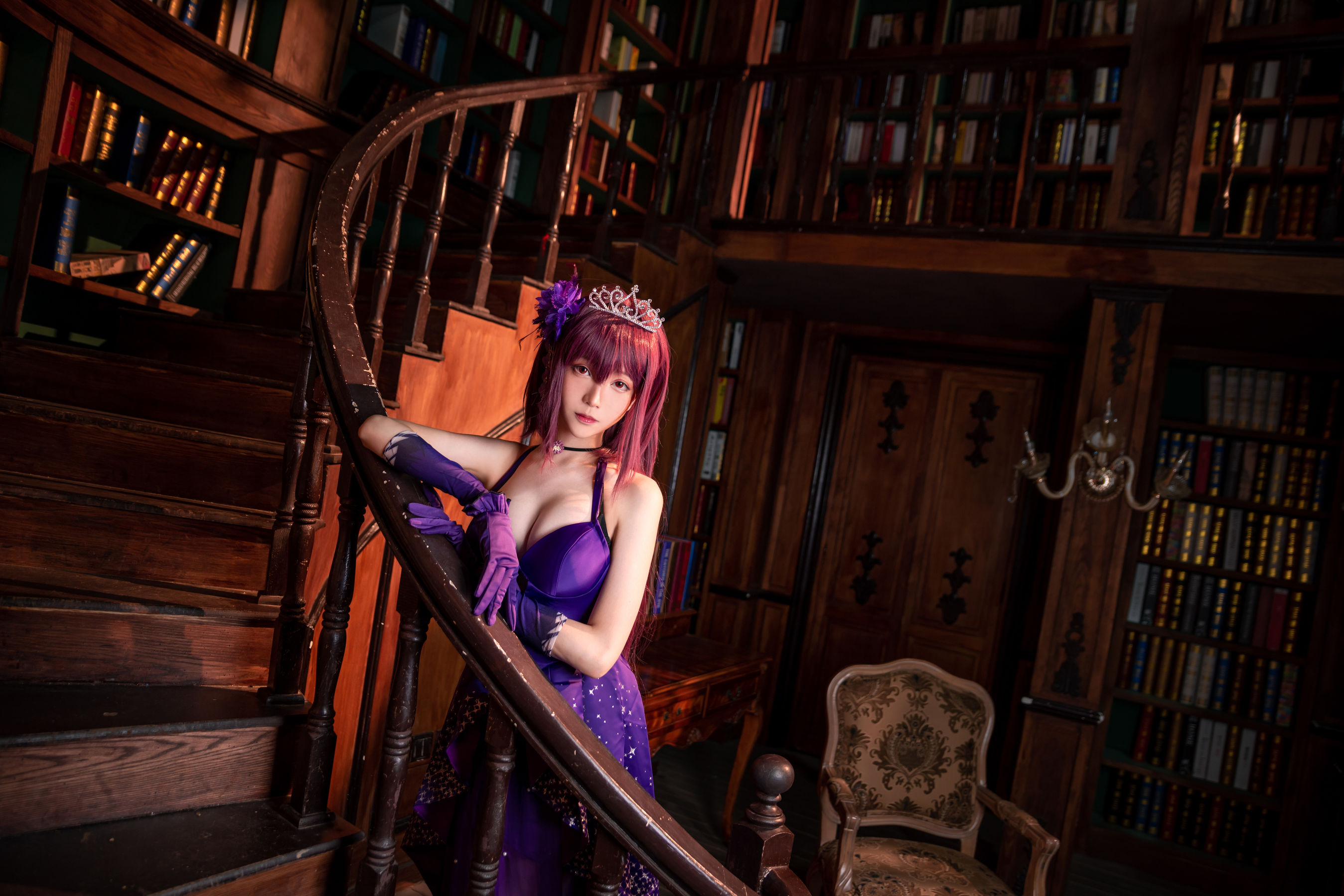 [Cosplay写真] 长腿Coser青青子Js – 斯卡哈2 Cosplay-第35张