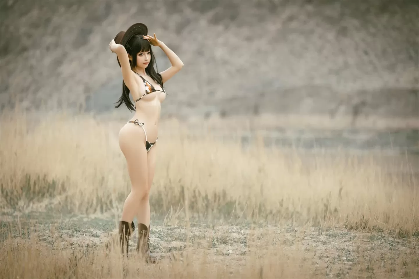 蠢沫沫 – 基尼牛仔-穹妹-欧式女仆 Cosplay-第4张