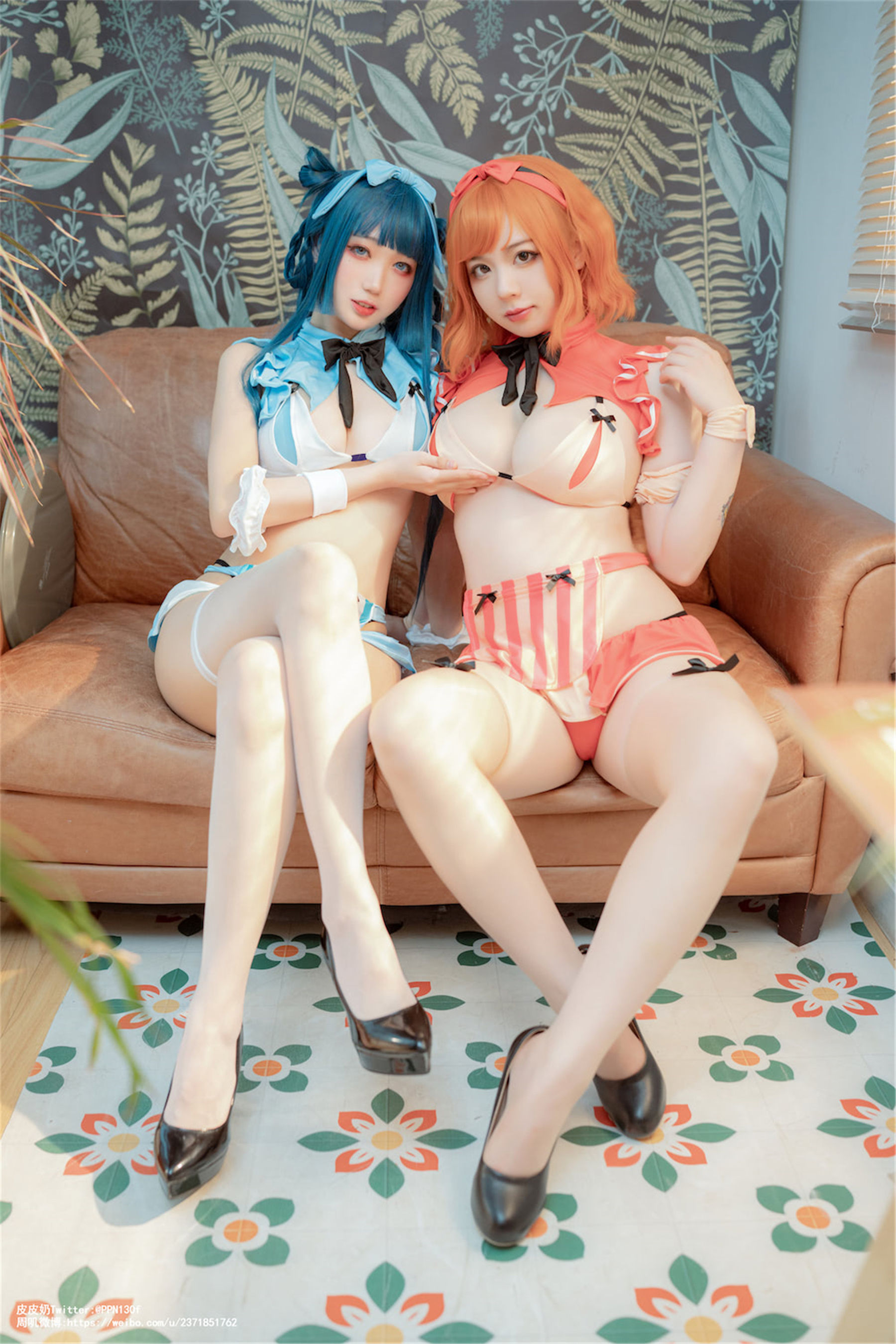 皮皮奶可可爱了啦周叽是可爱兔兔 – 服务员 Cosplay-第35张