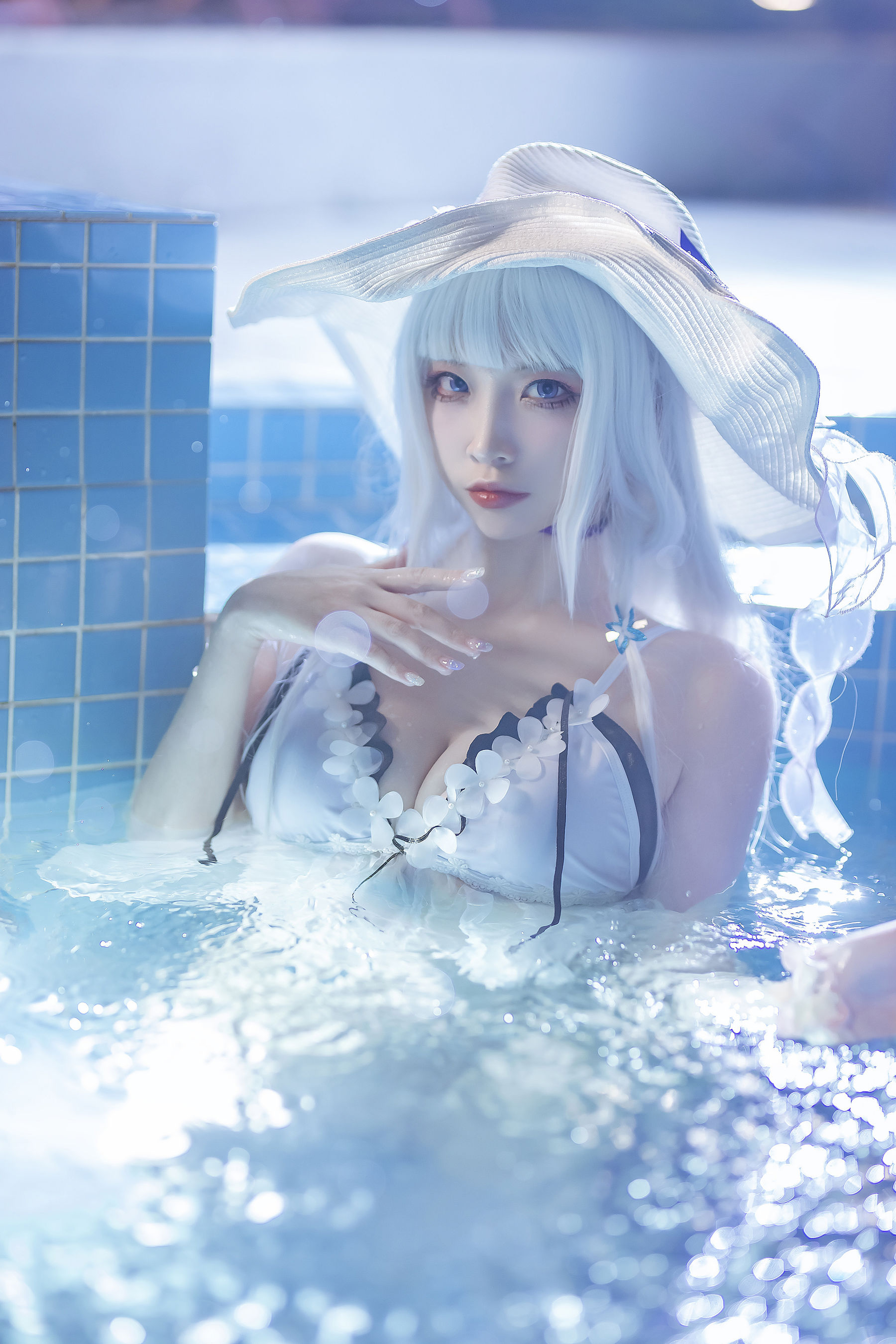 人气Coser二佐Nisa – 碧蓝光辉泳装 Cosplay-第1张