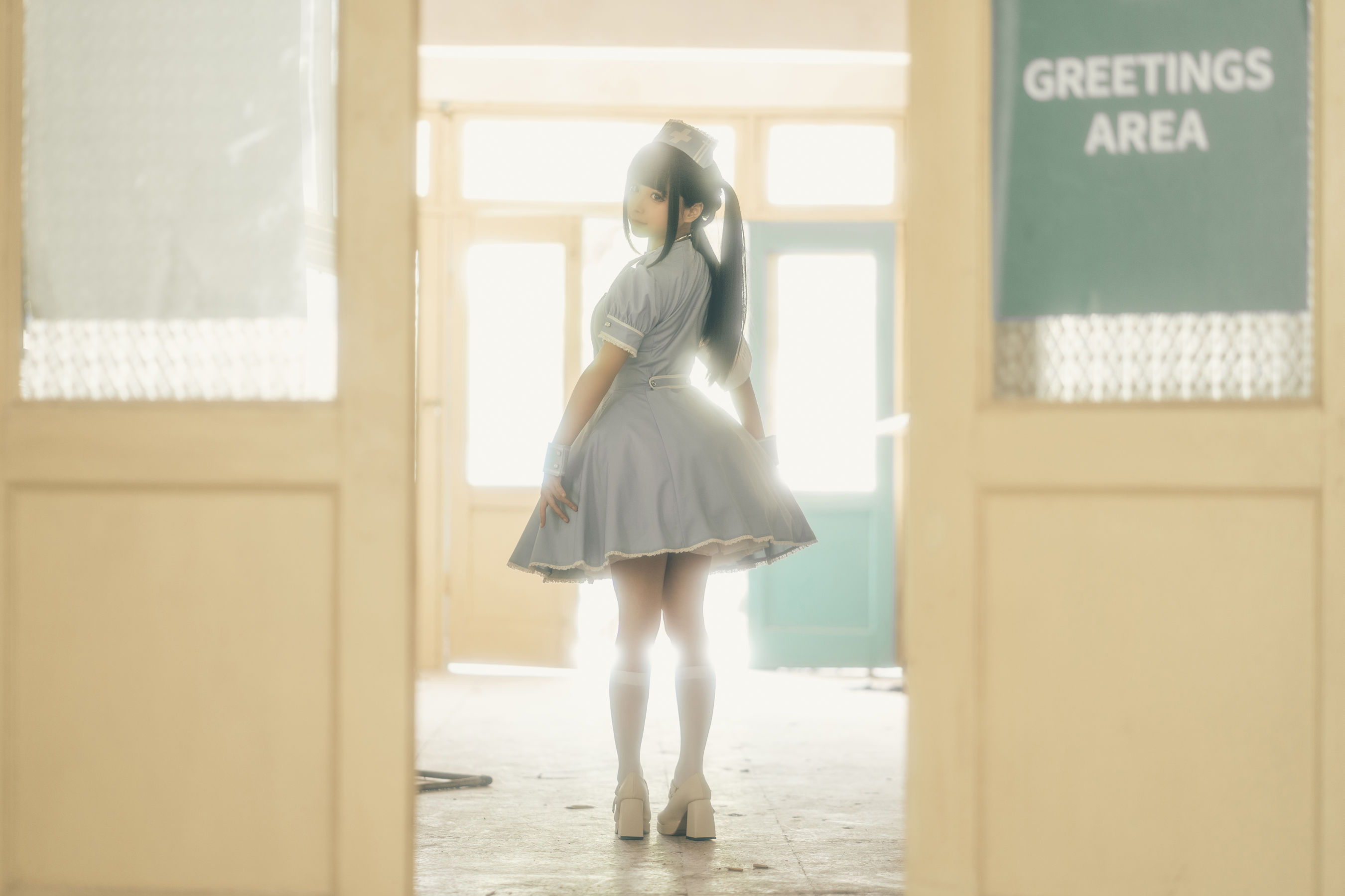 动漫博主蠢沫沫 – 小护士 Cosplay-第1张
