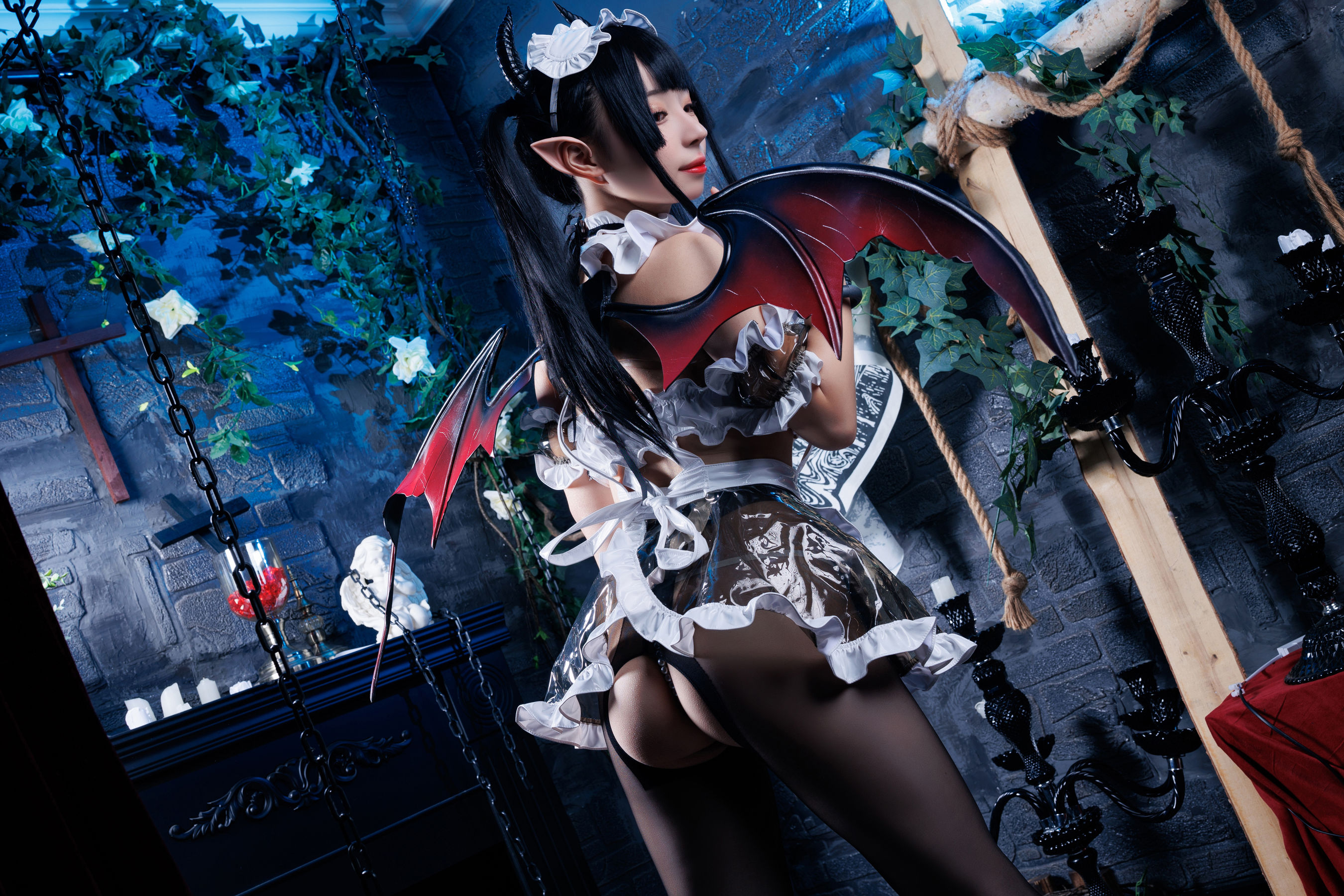 胡桃猫Kurumineko – 女仆吸血姬 Cosplay-第3张