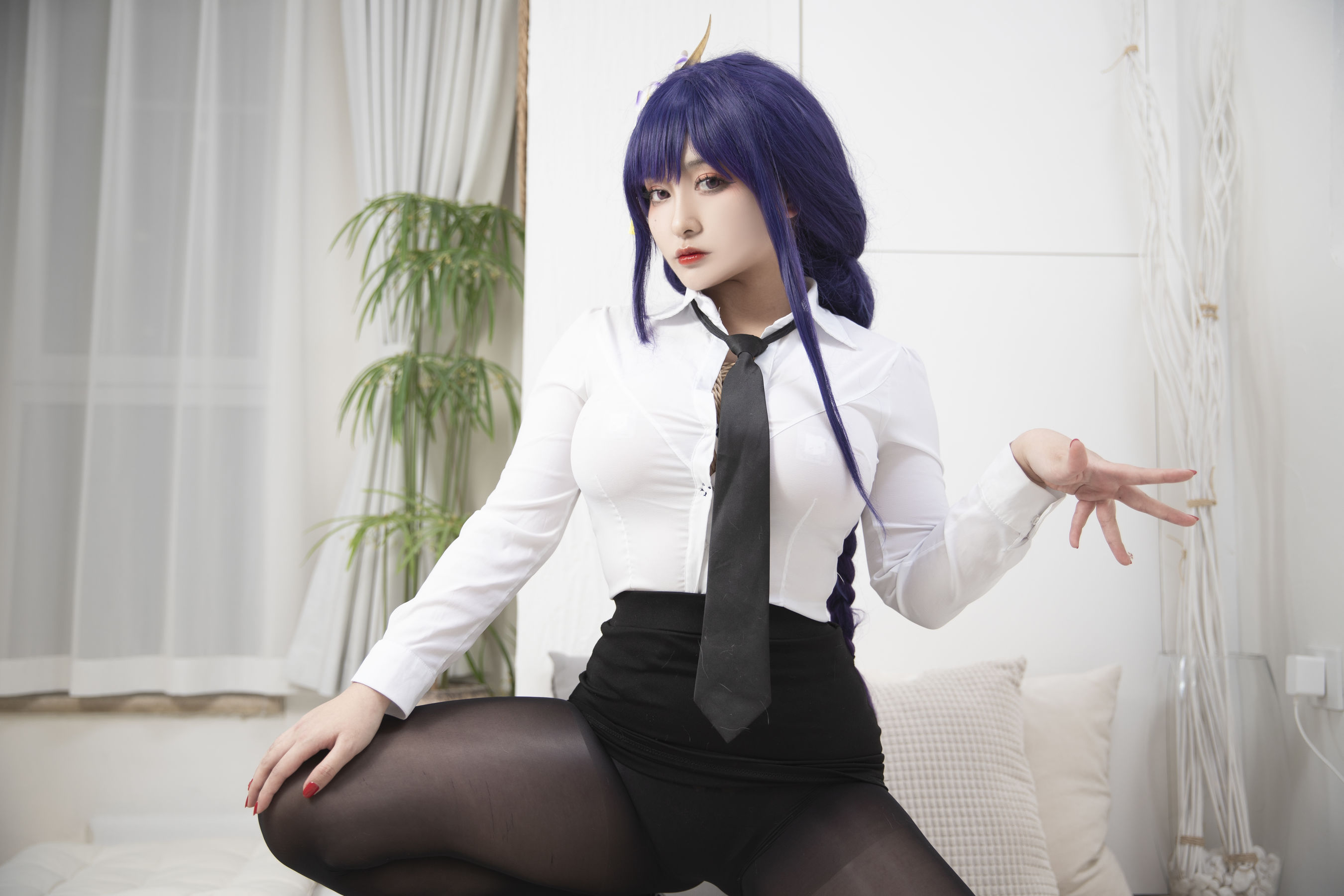 动漫博主洛璃LoLiSAMA – 雷电将军OL Cosplay-第73张
