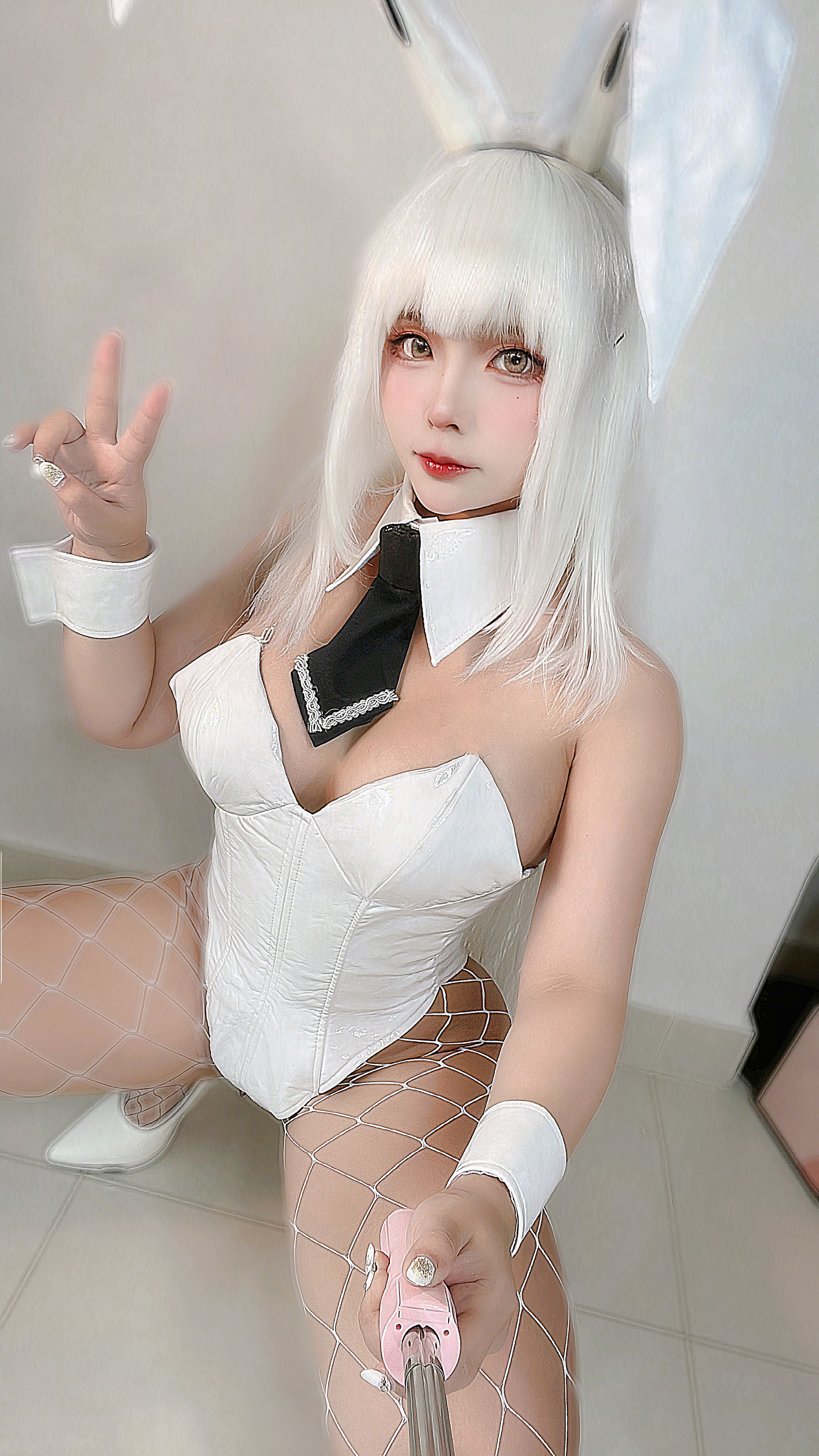 Sayo Momo – NIKKE Naughty Oil Bunny Cosplay-第51张
