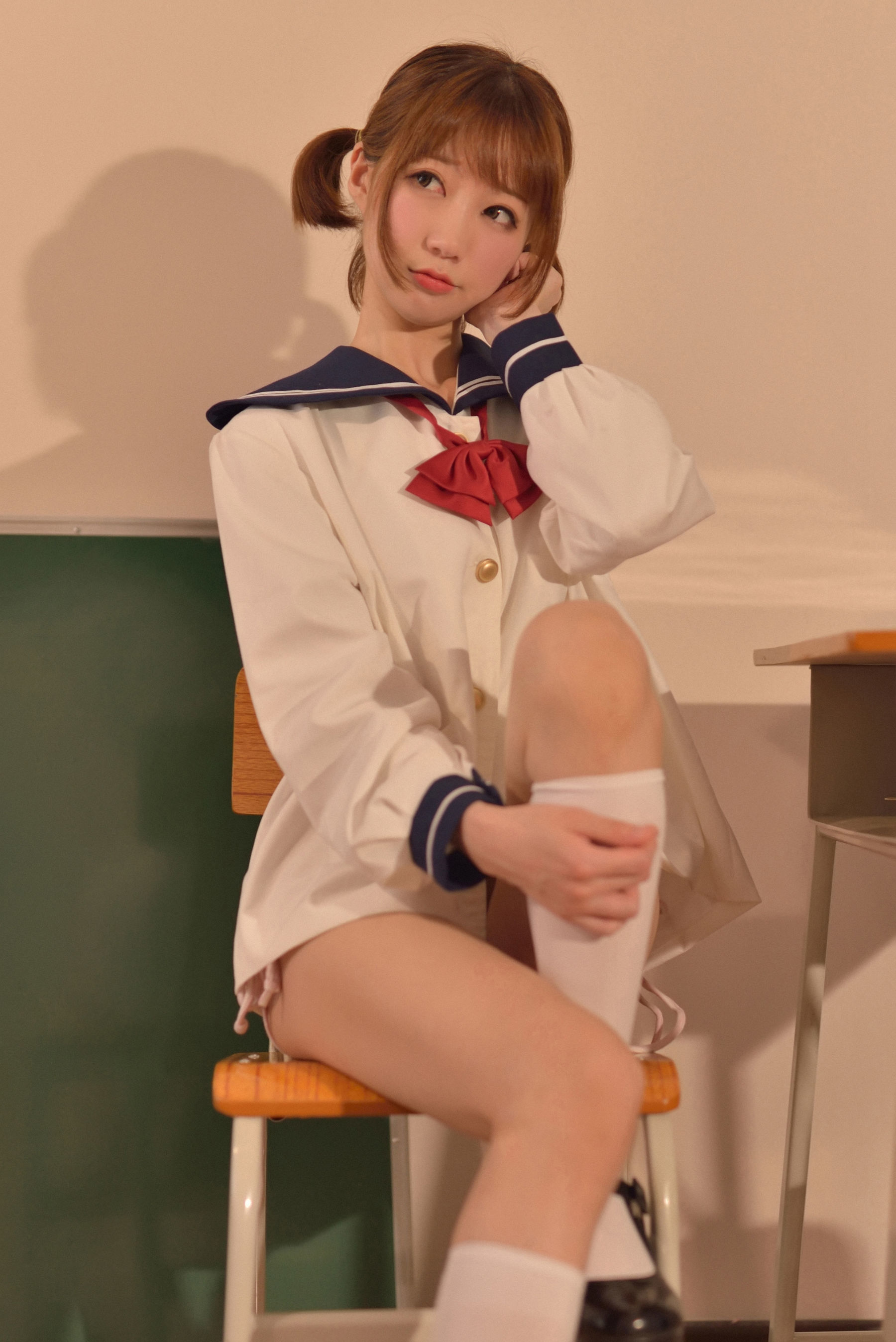 [萝莉COS] NAGISA魔物喵 VOL.08 生理课 Cosplay-第67张