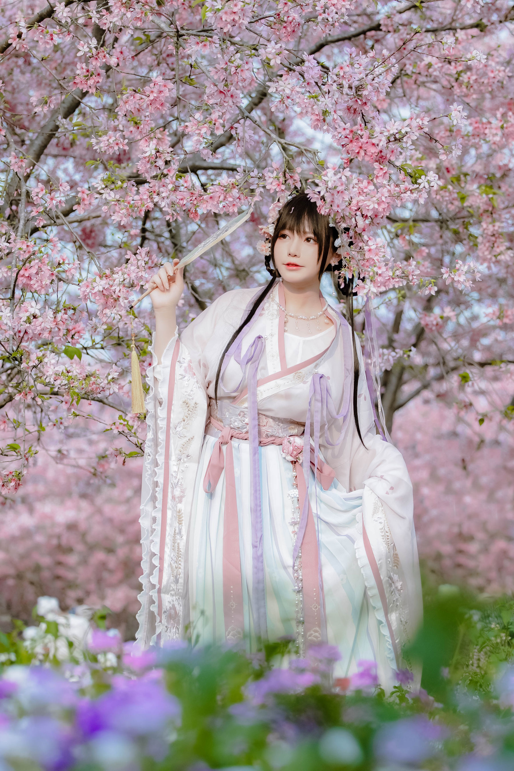 萌妹子Nyako喵子 – 樱花汉服 花神祈愿 Cosplay-第5张