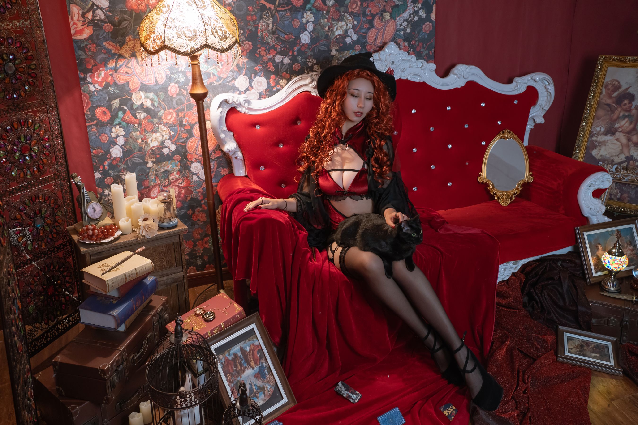云溪溪 – 奶桃桃 女巫和艳后 Cosplay-第2张