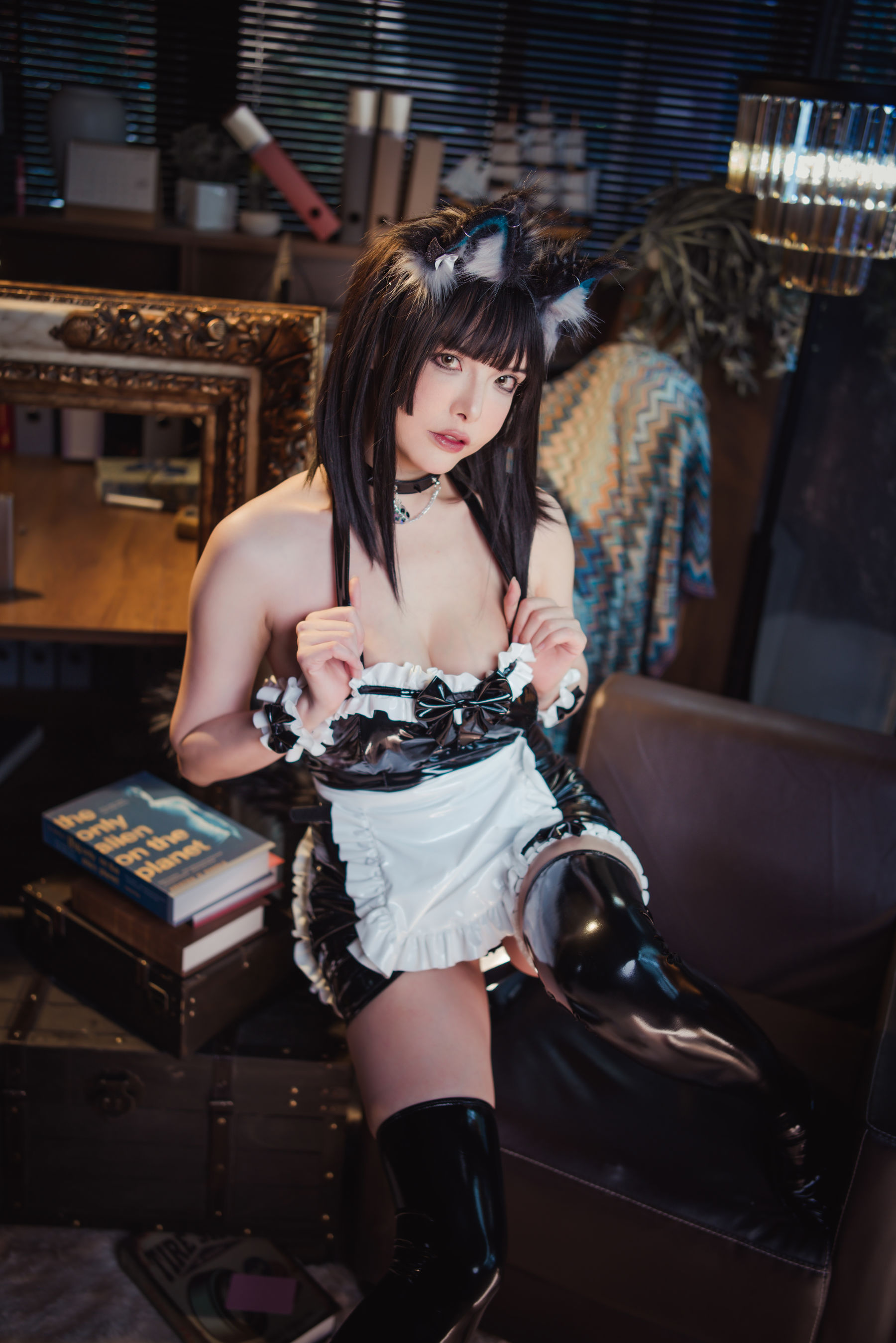 秋和柯基(夏小秋秋秋)  猫女仆 Cosplay-第53张