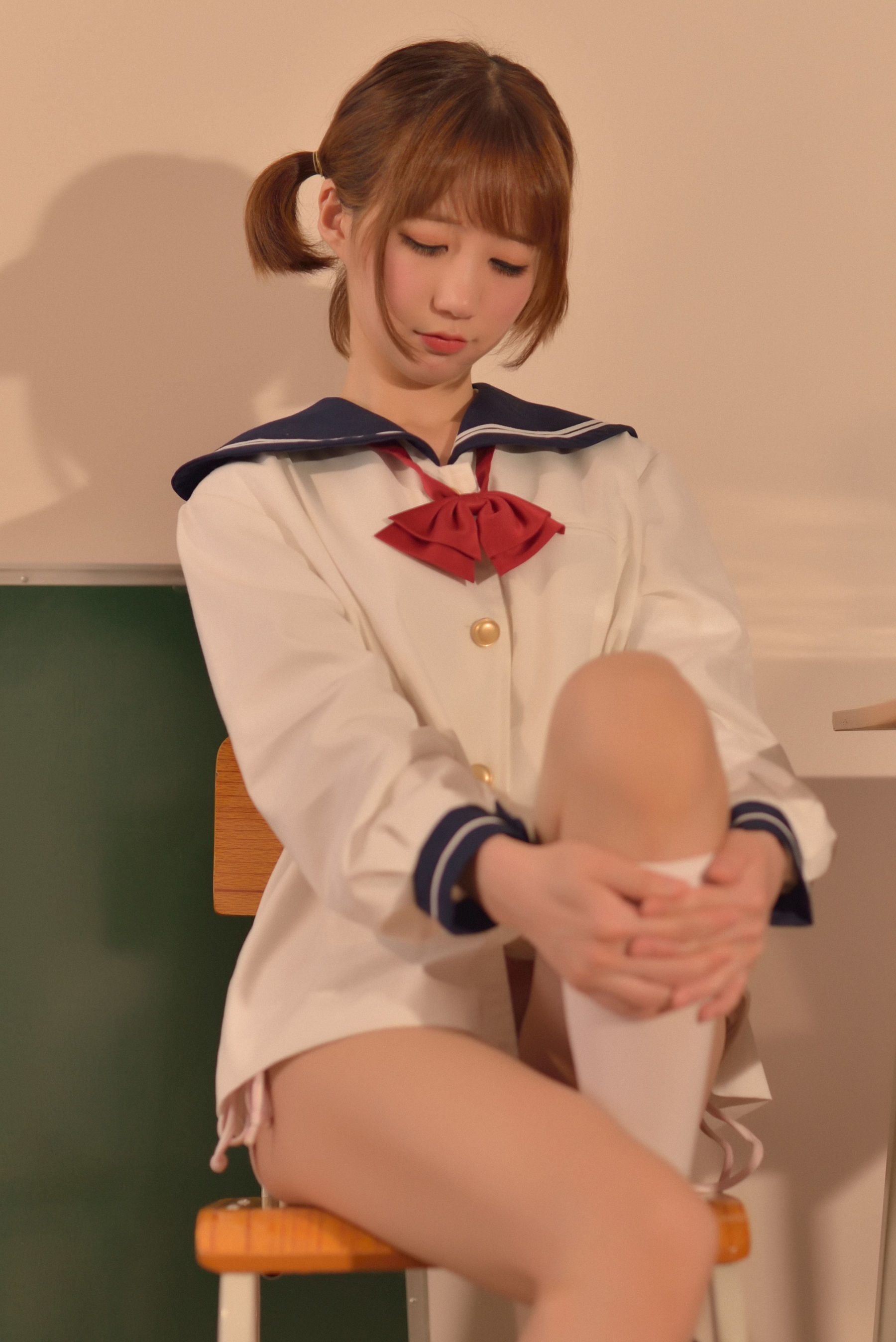 [萝莉COS] NAGISA魔物喵 VOL.08 生理课 Cosplay-第68张