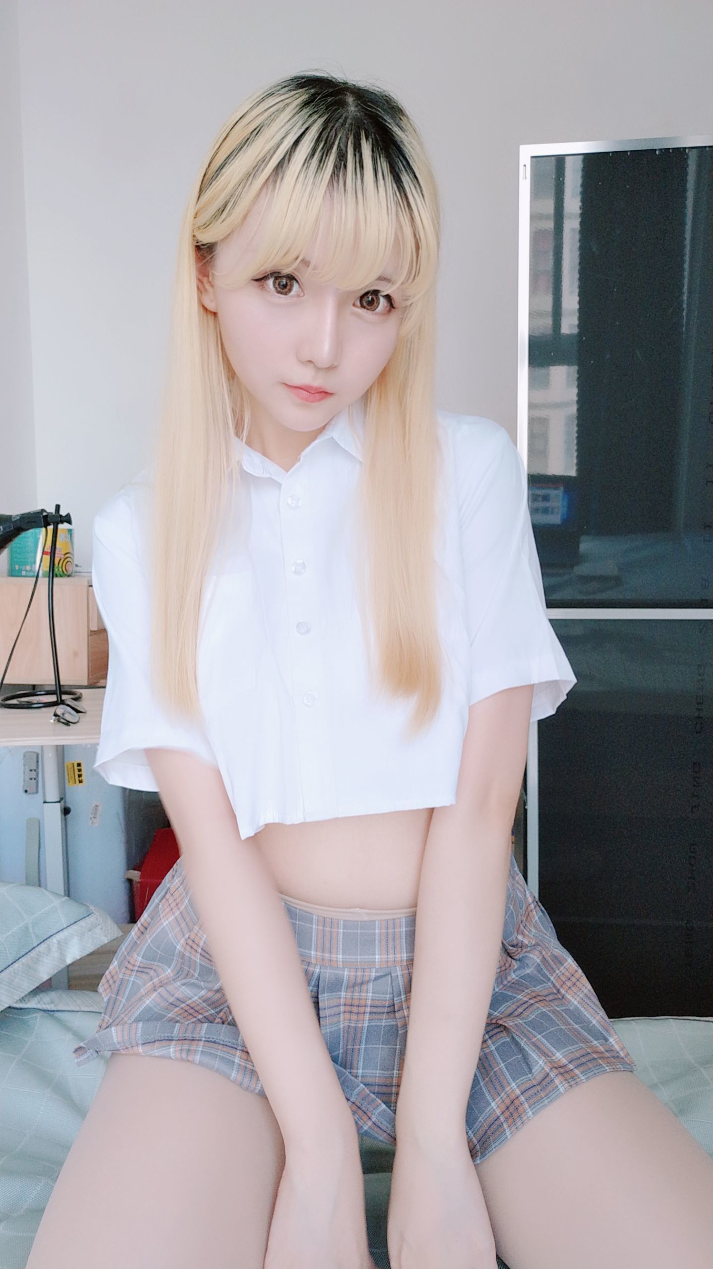 [萝莉COS] 星之迟迟 – 短裙制服 Cosplay-第59张