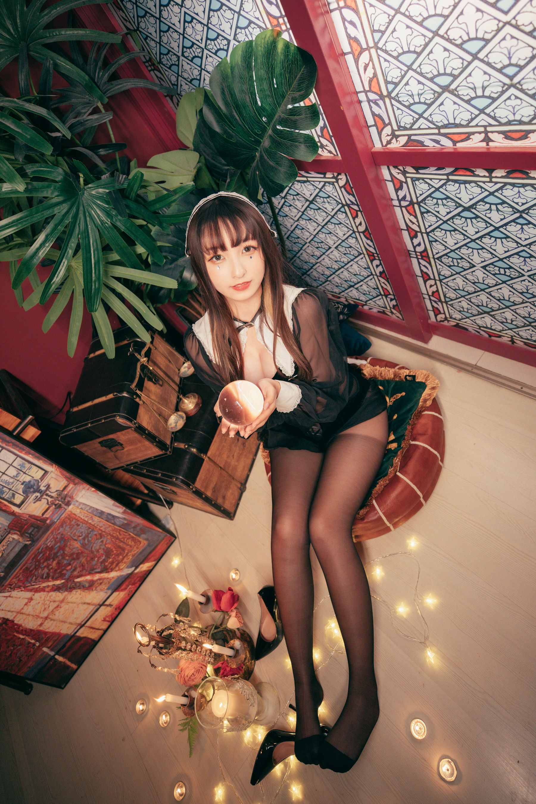 萝莉神楽板真冬 – 光の囁き-光の修女 Cosplay-第28张