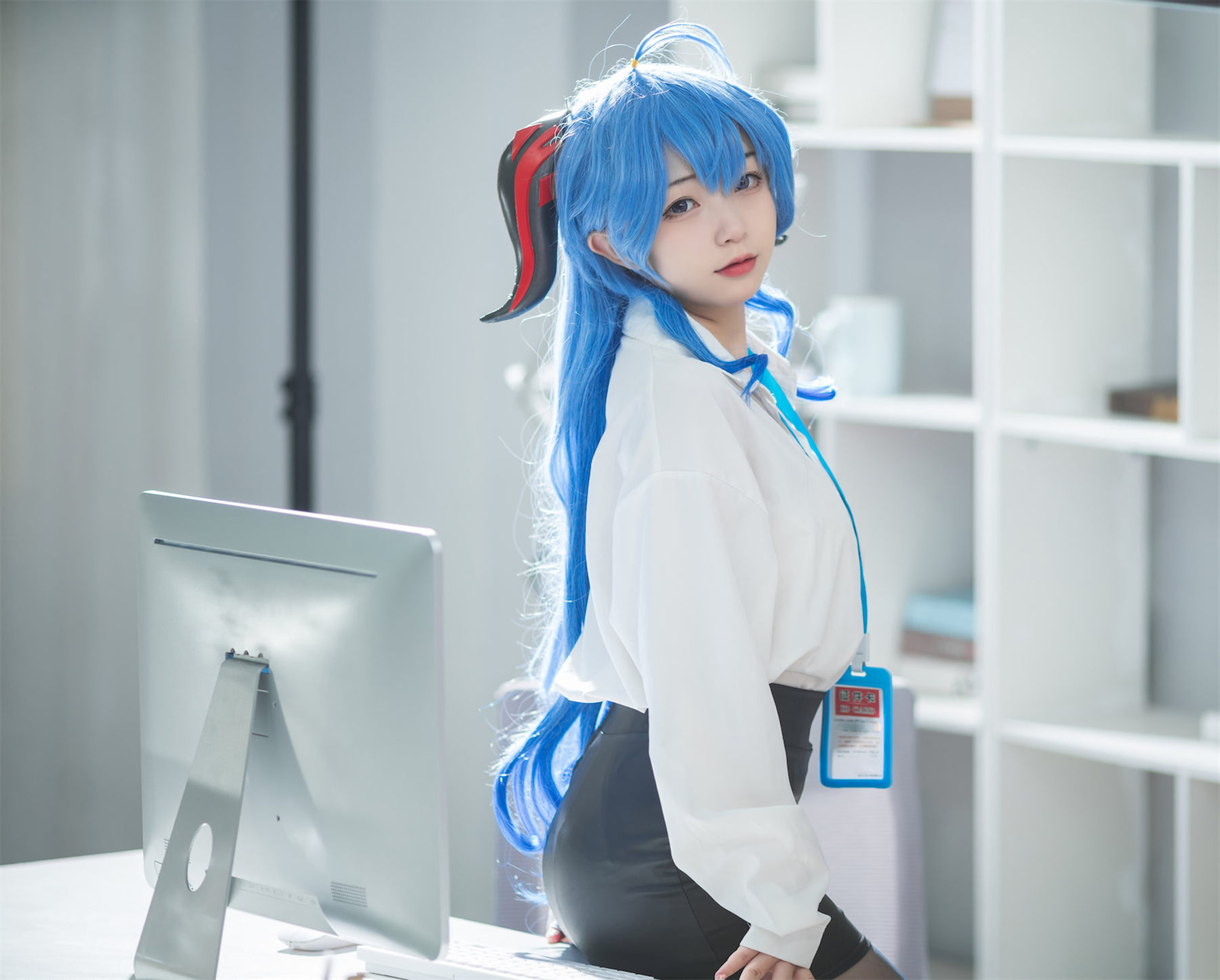 花铃 – 甘雨秘书OL Cosplay-第13张
