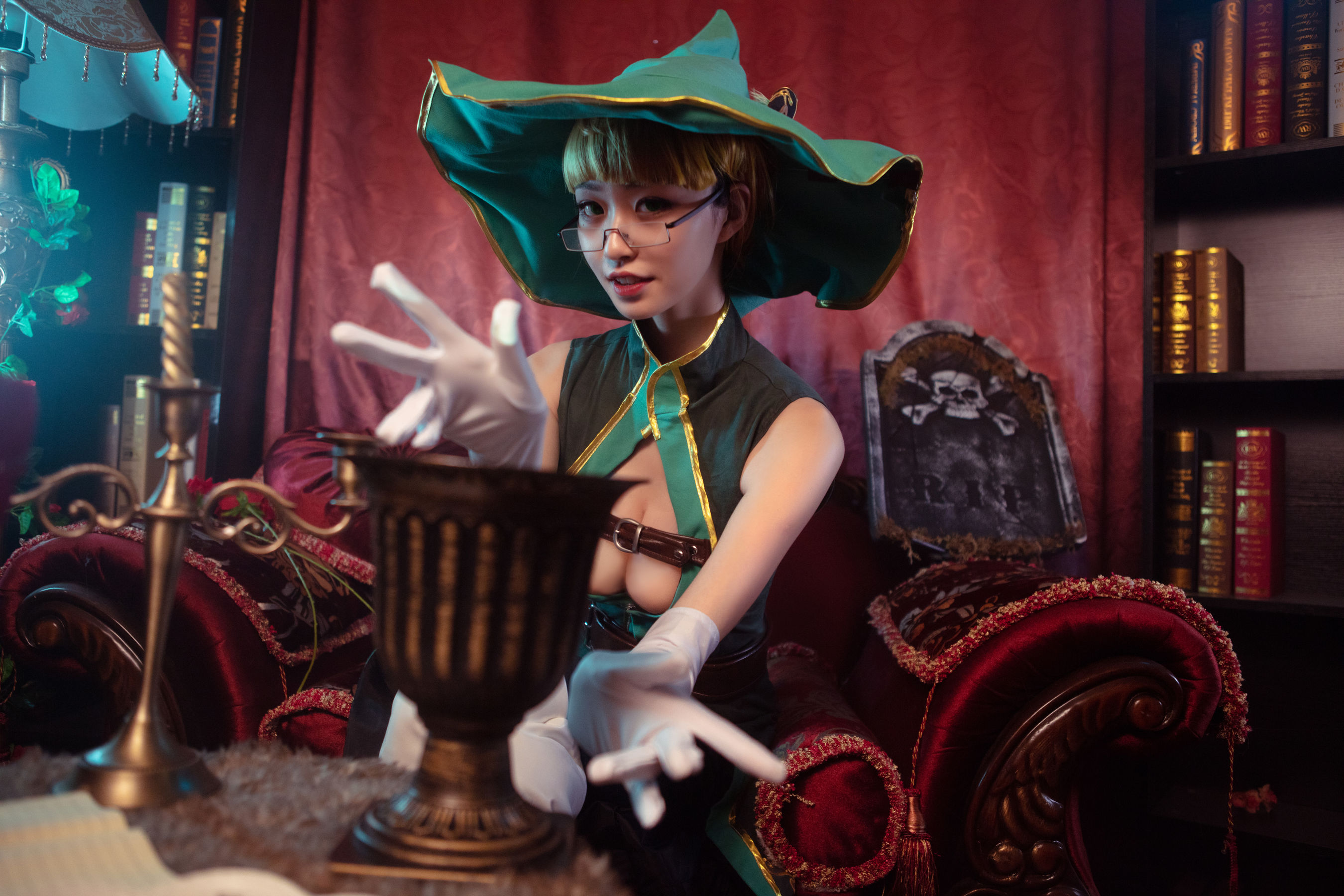 COS萌妹沧霁桔梗 – 赫本 Cosplay-第30张