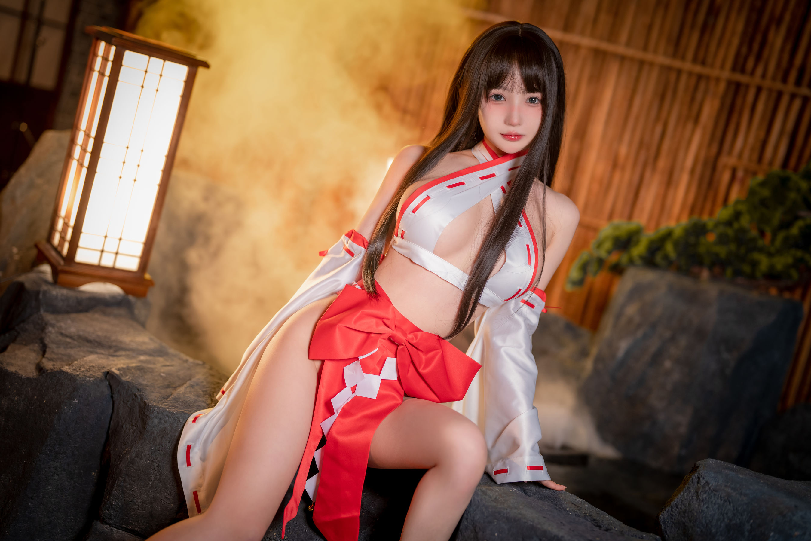 桜井宁宁 – 纯洁巫女 Cosplay-第1张
