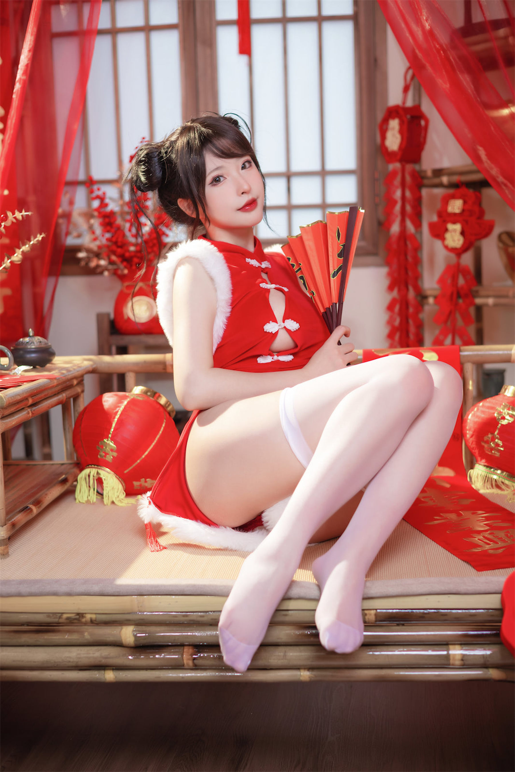 清水由乃 – 新年旗袍 Cosplay-第3张