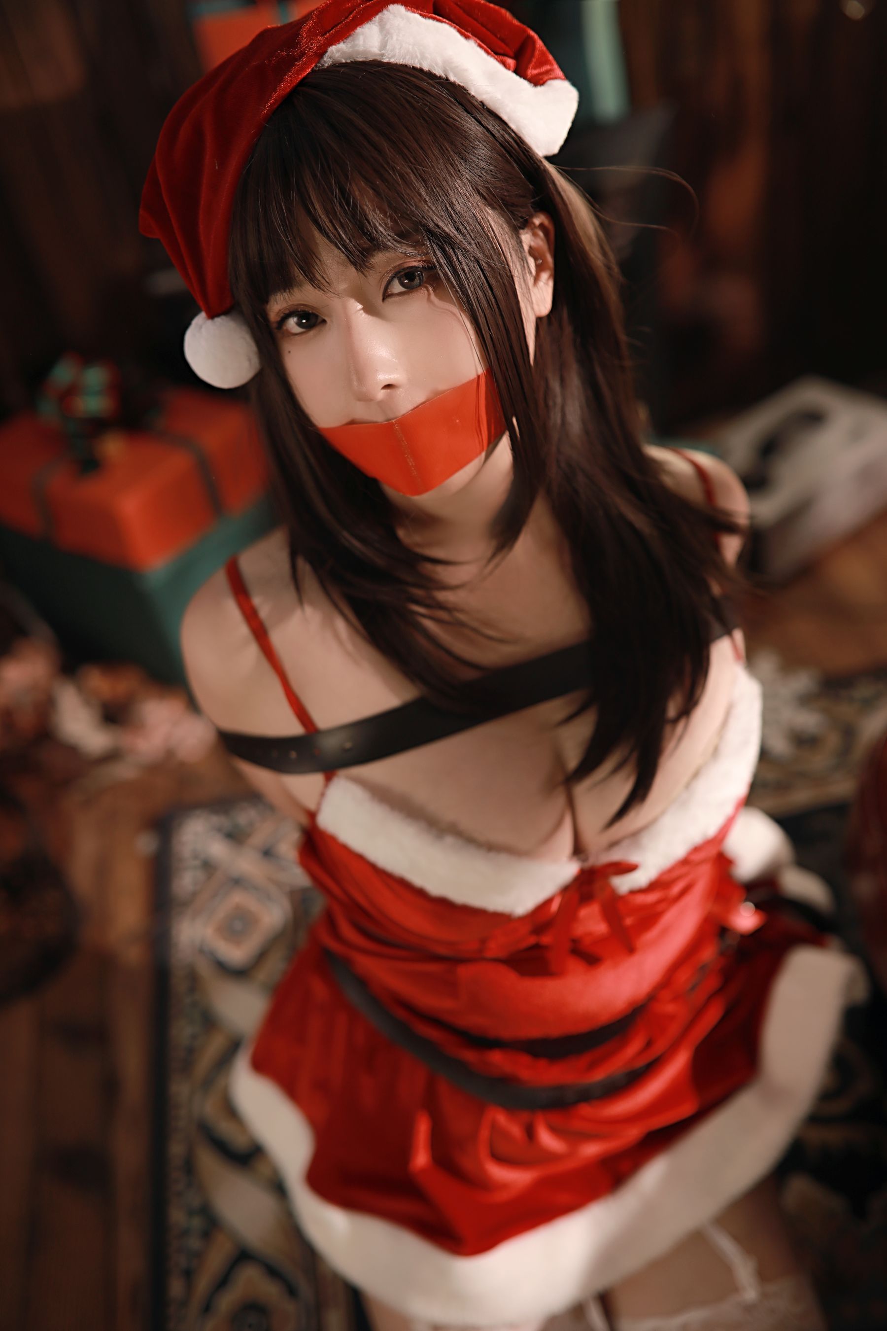 小容仔咕咕咕 – 圣诞礼物×捆绑 Cosplay-第45张
