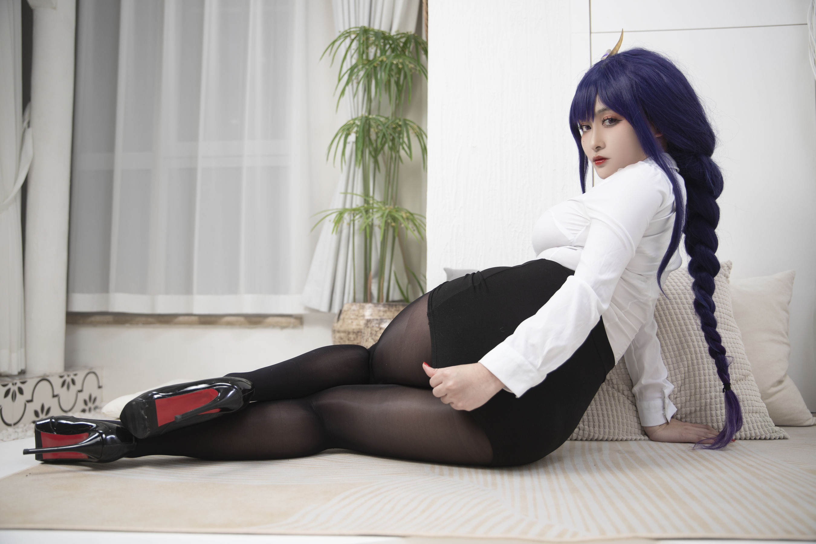 动漫博主洛璃LoLiSAMA – 雷电将军OL Cosplay-第8张
