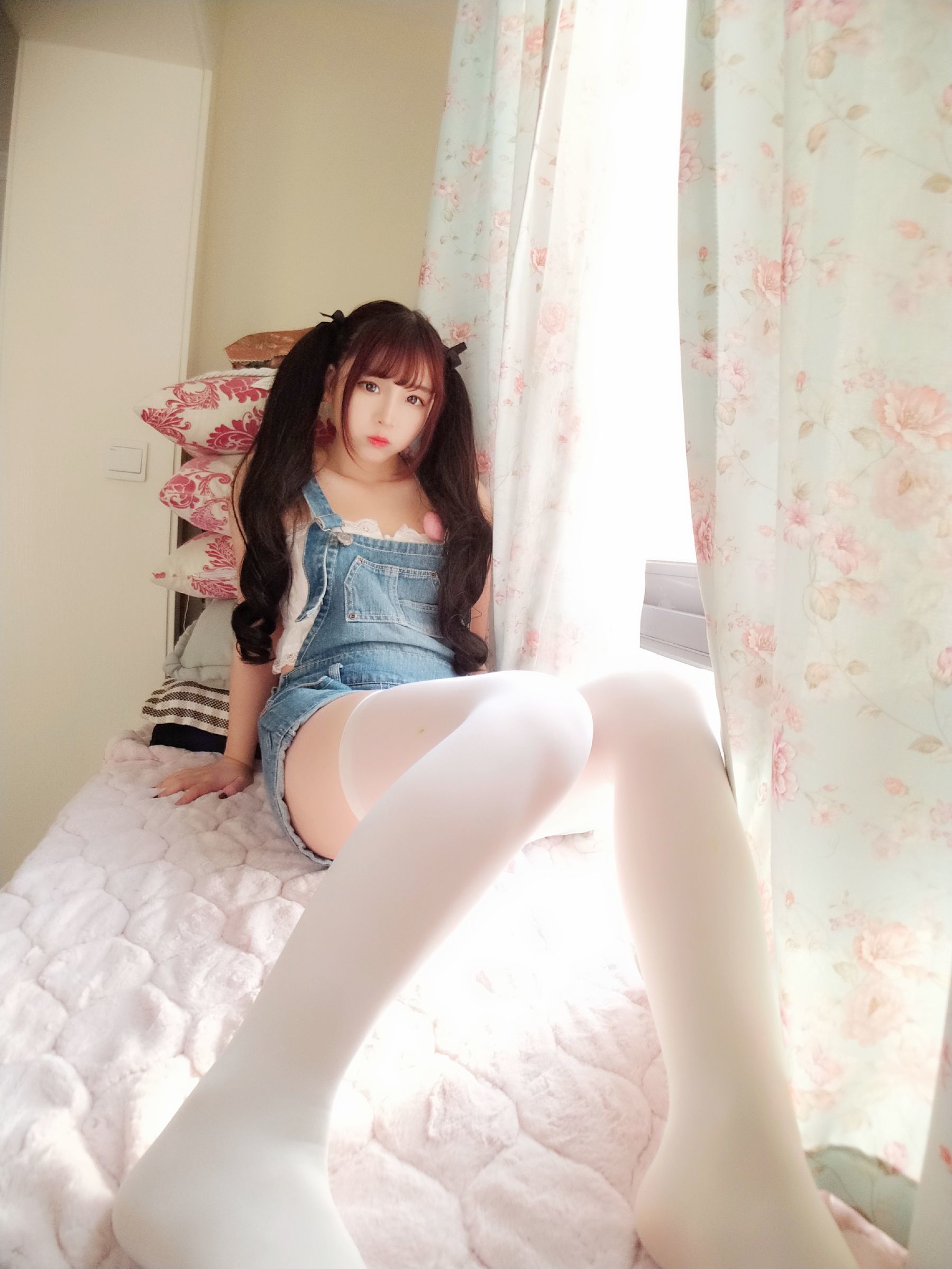 二次元美女古川kagura 牛仔吊带短裤 Cosplay-第10张