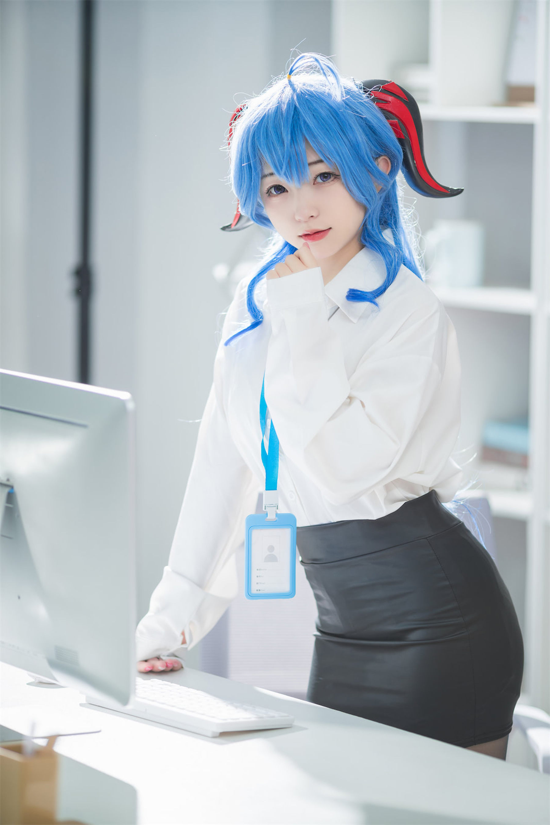 花铃 – 甘雨秘书OL Cosplay-第15张