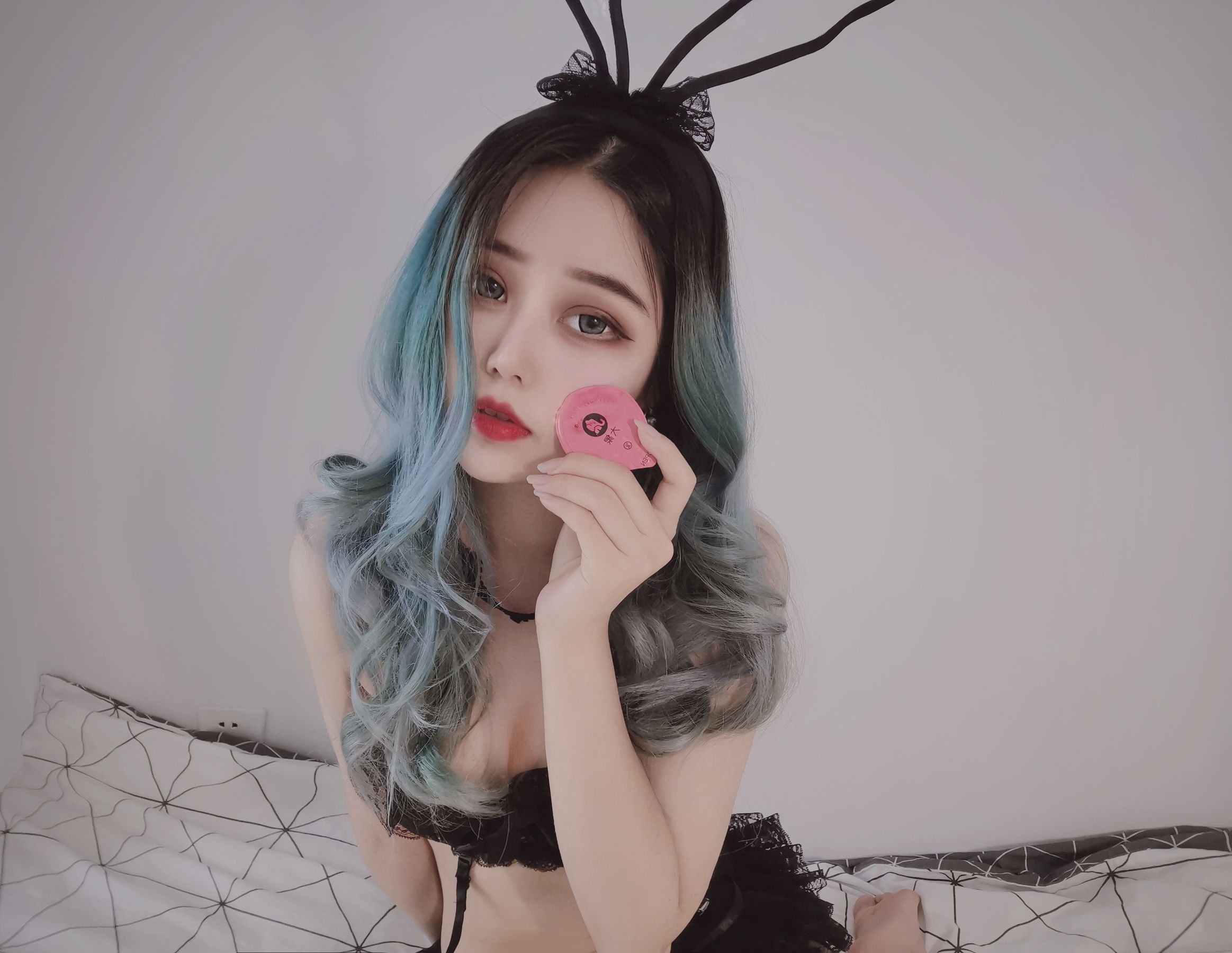 eloise软软 – 小粉盒黑兔子 Cosplay-第3张