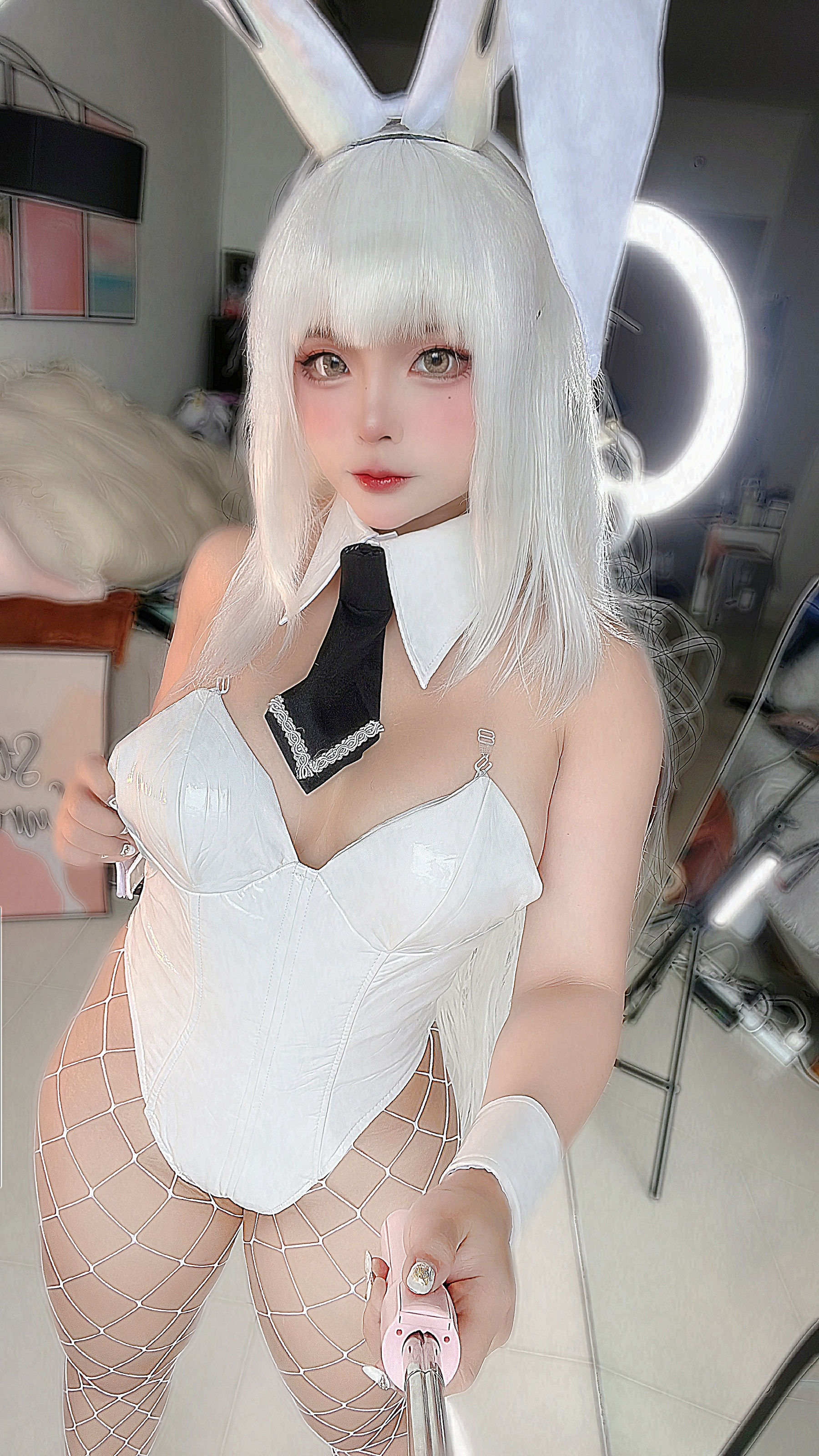 Sayo Momo – NIKKE Naughty Oil Bunny Cosplay-第53张