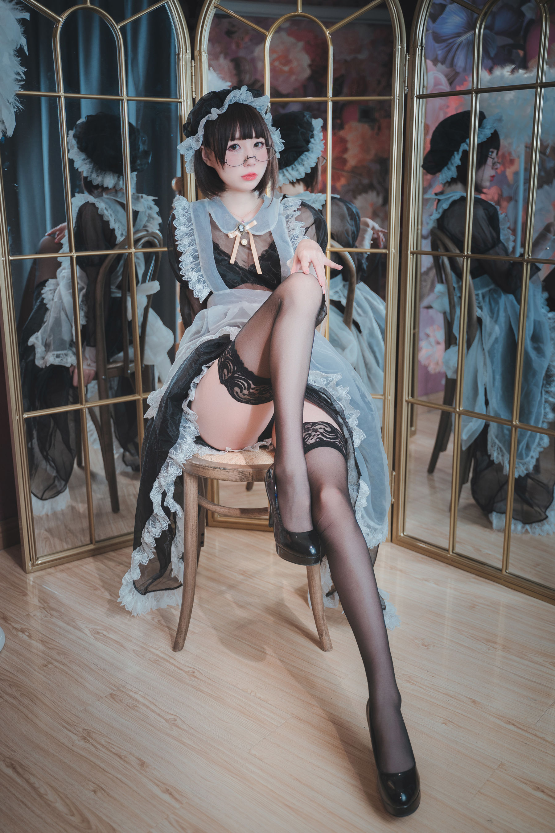 萌妹子南鸽 透明女仆 Cosplay-第1张