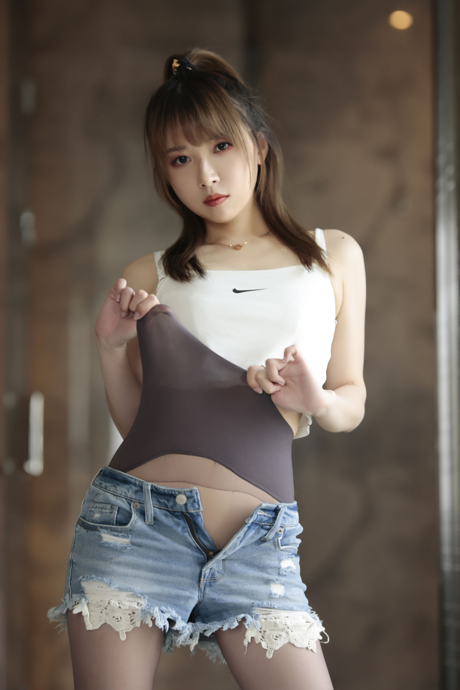 斗鱼主播小女巫露娜 – 牛仔小裤裤 Cosplay-第33张