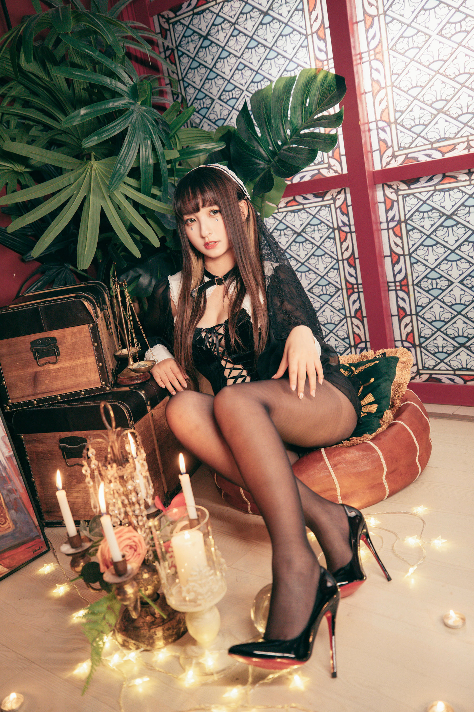 萝莉神楽板真冬 – 光の囁き-光の修女 Cosplay-第64张
