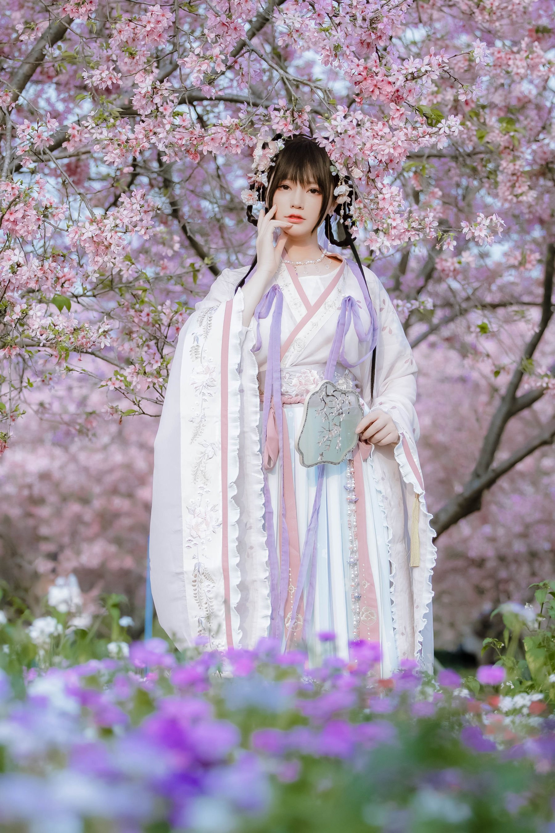 萌妹子Nyako喵子 – 樱花汉服 花神祈愿 Cosplay-第4张