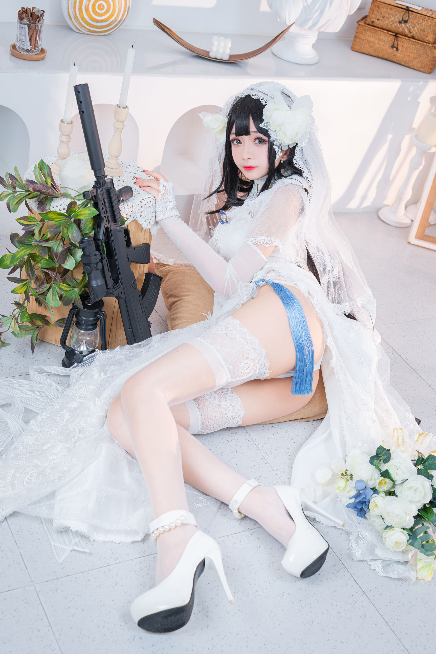 松本甜奈姣 – 95式婚纱 Cosplay-第1张