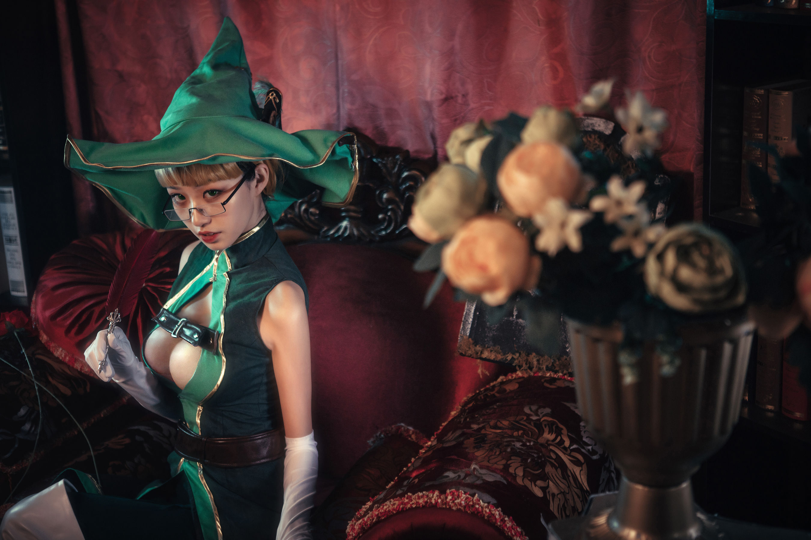 COS萌妹沧霁桔梗 – 赫本 Cosplay-第32张