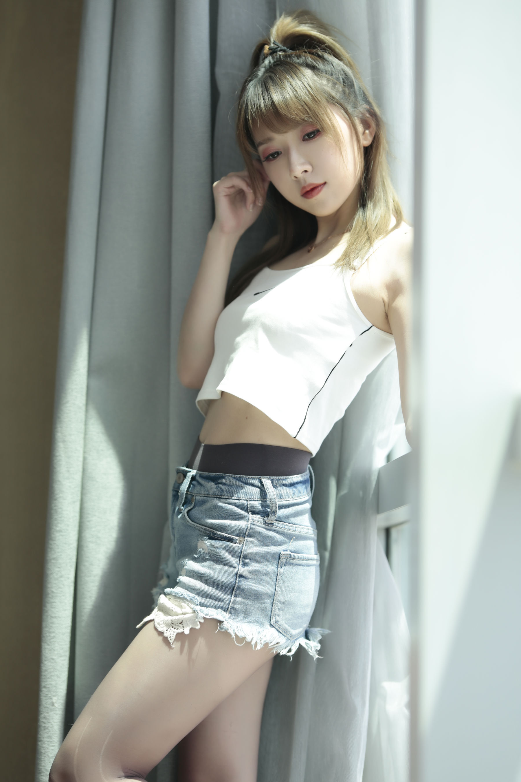 斗鱼主播小女巫露娜 – 牛仔小裤裤 Cosplay-第59张