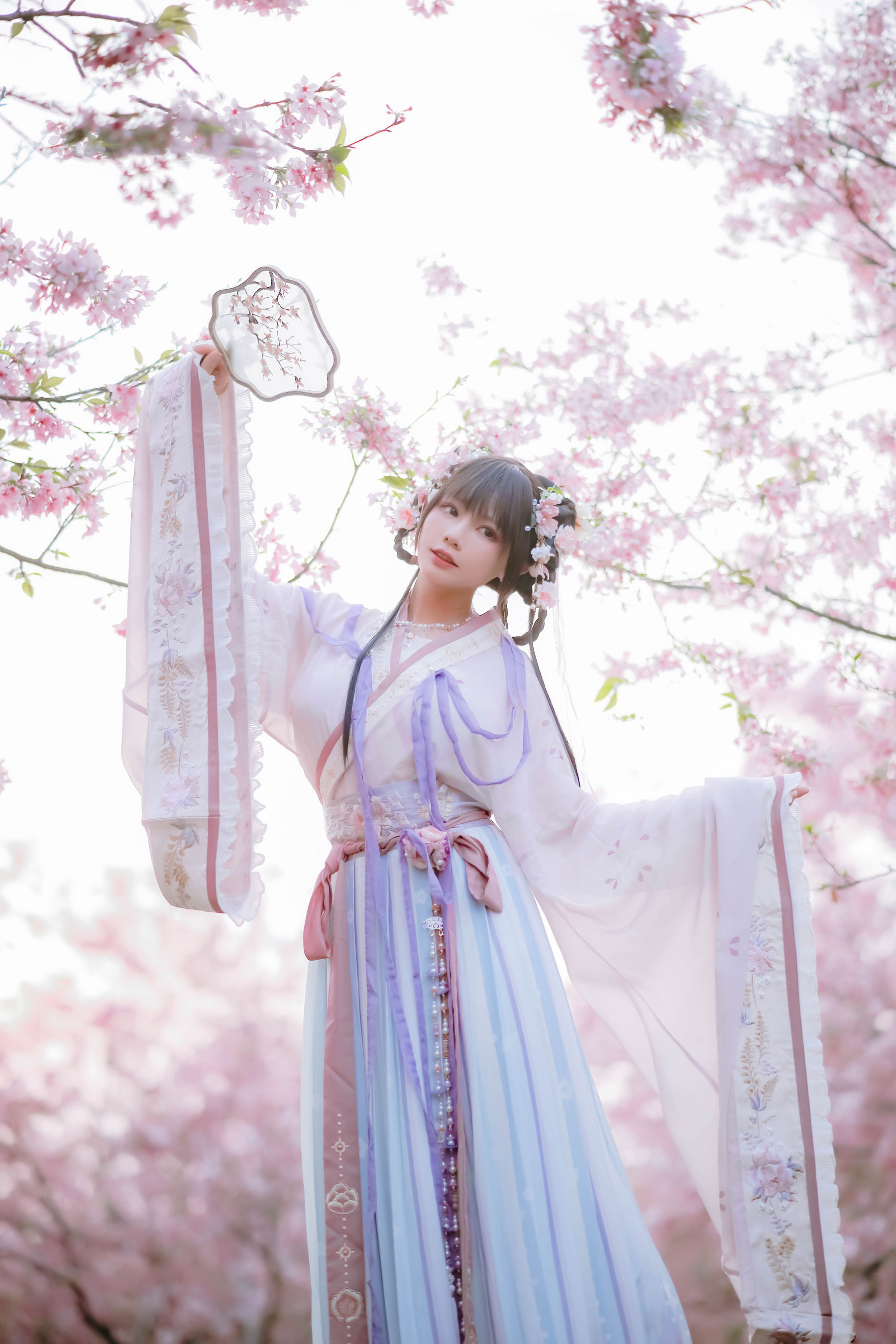 萌妹子Nyako喵子 – 樱花汉服 花神祈愿 Cosplay-第1张