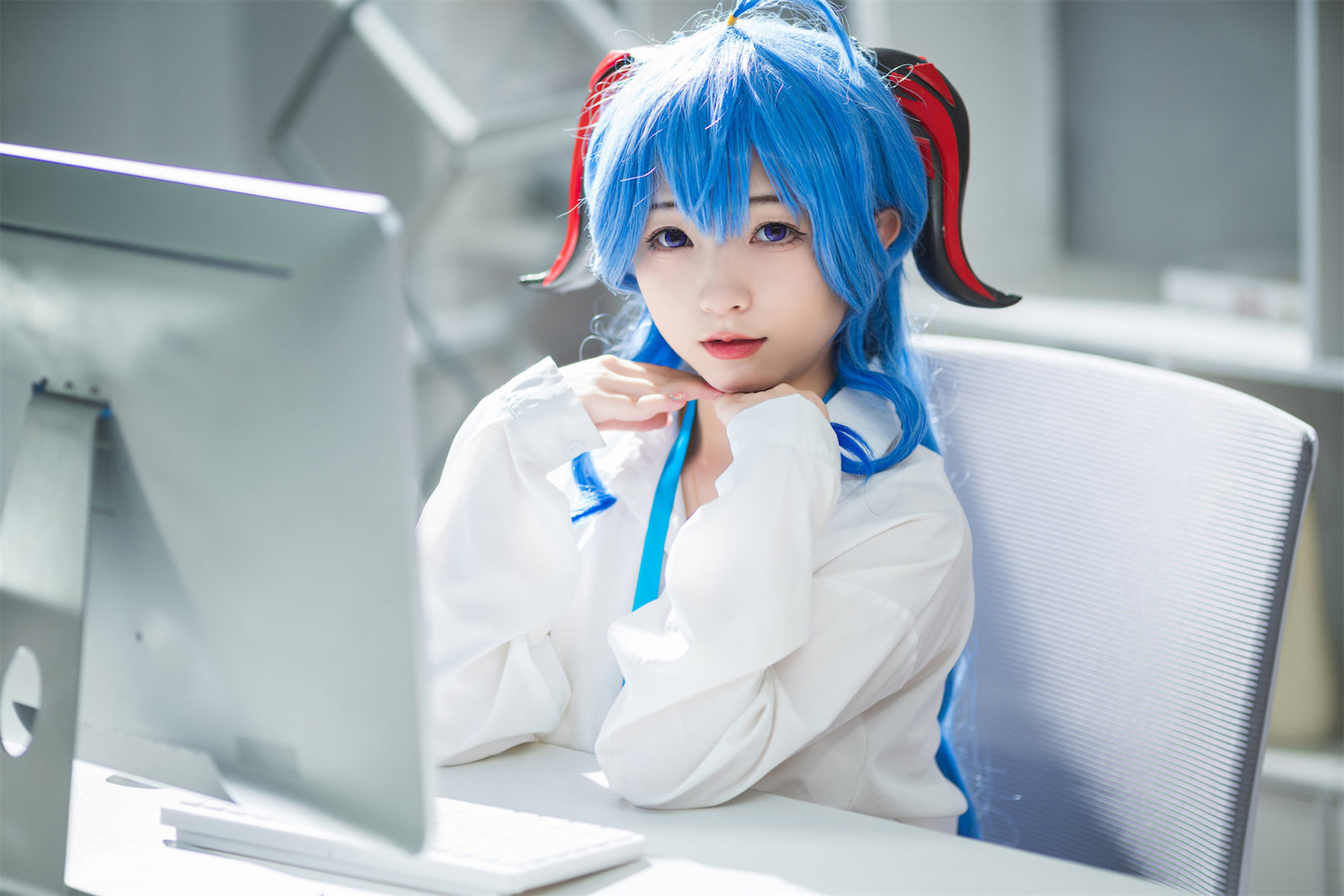 花铃 – 甘雨秘书OL Cosplay-第80张