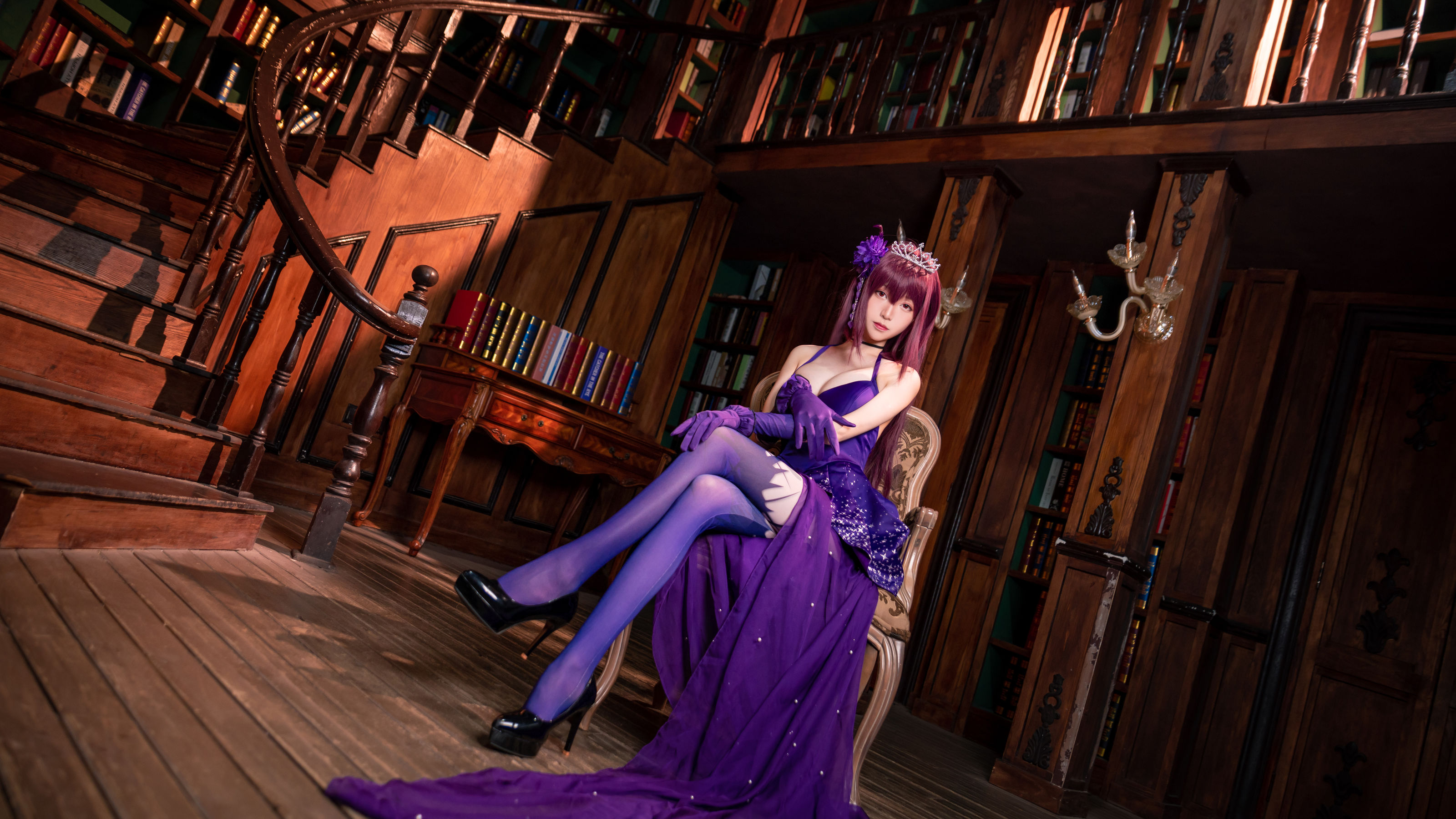 [Cosplay写真] 长腿Coser青青子Js – 斯卡哈2 Cosplay-第34张