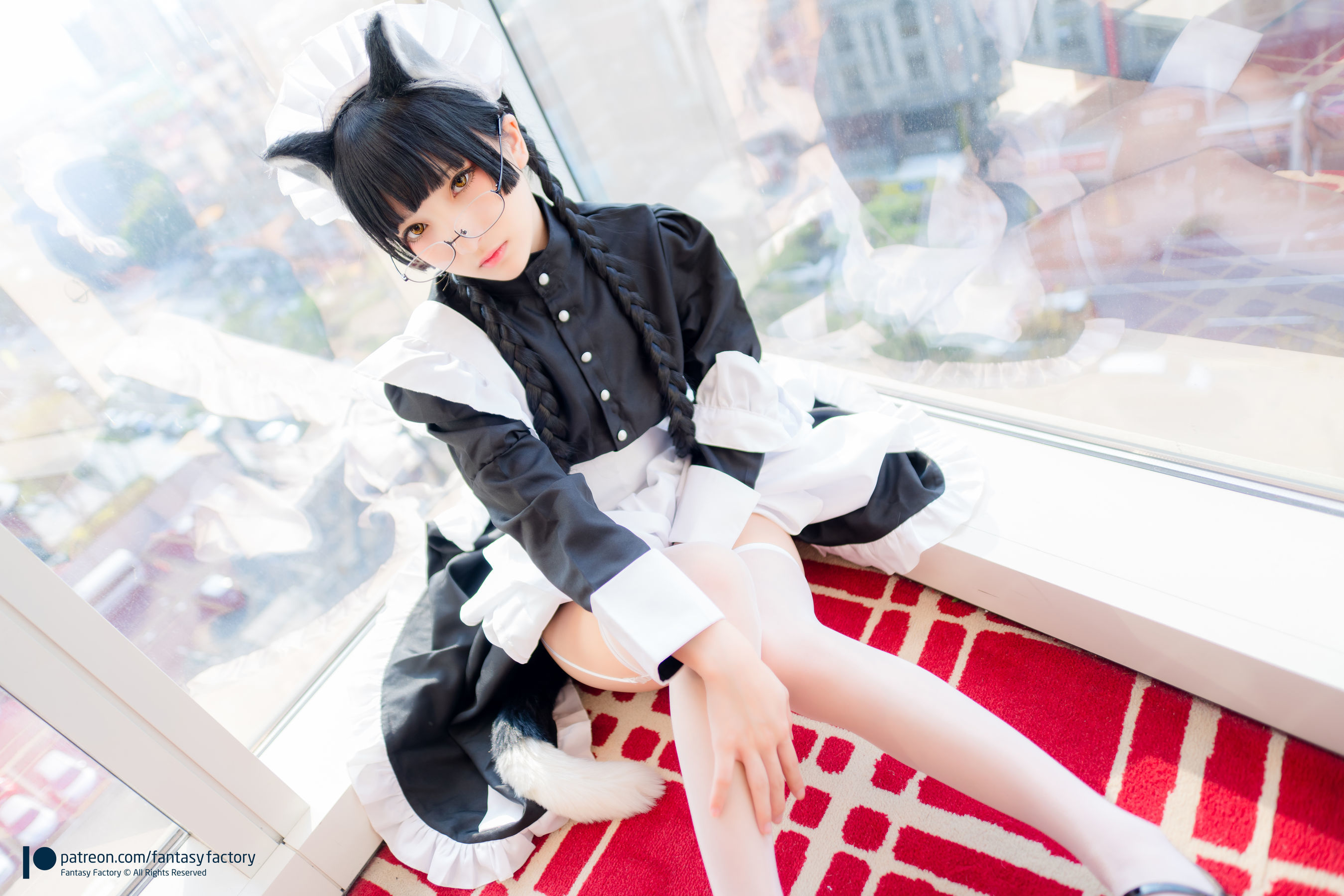 [Fantasy Factory] 小丁Cosplay – 黑猫女仆 Cosplay-第1张