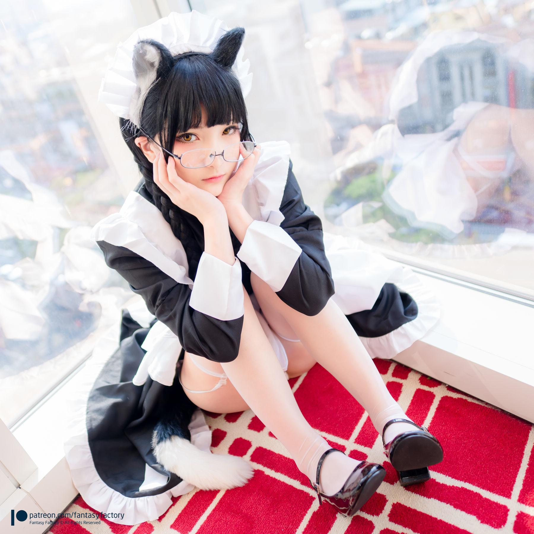 [Fantasy Factory] 小丁Cosplay – 黑猫女仆 Cosplay-第2张