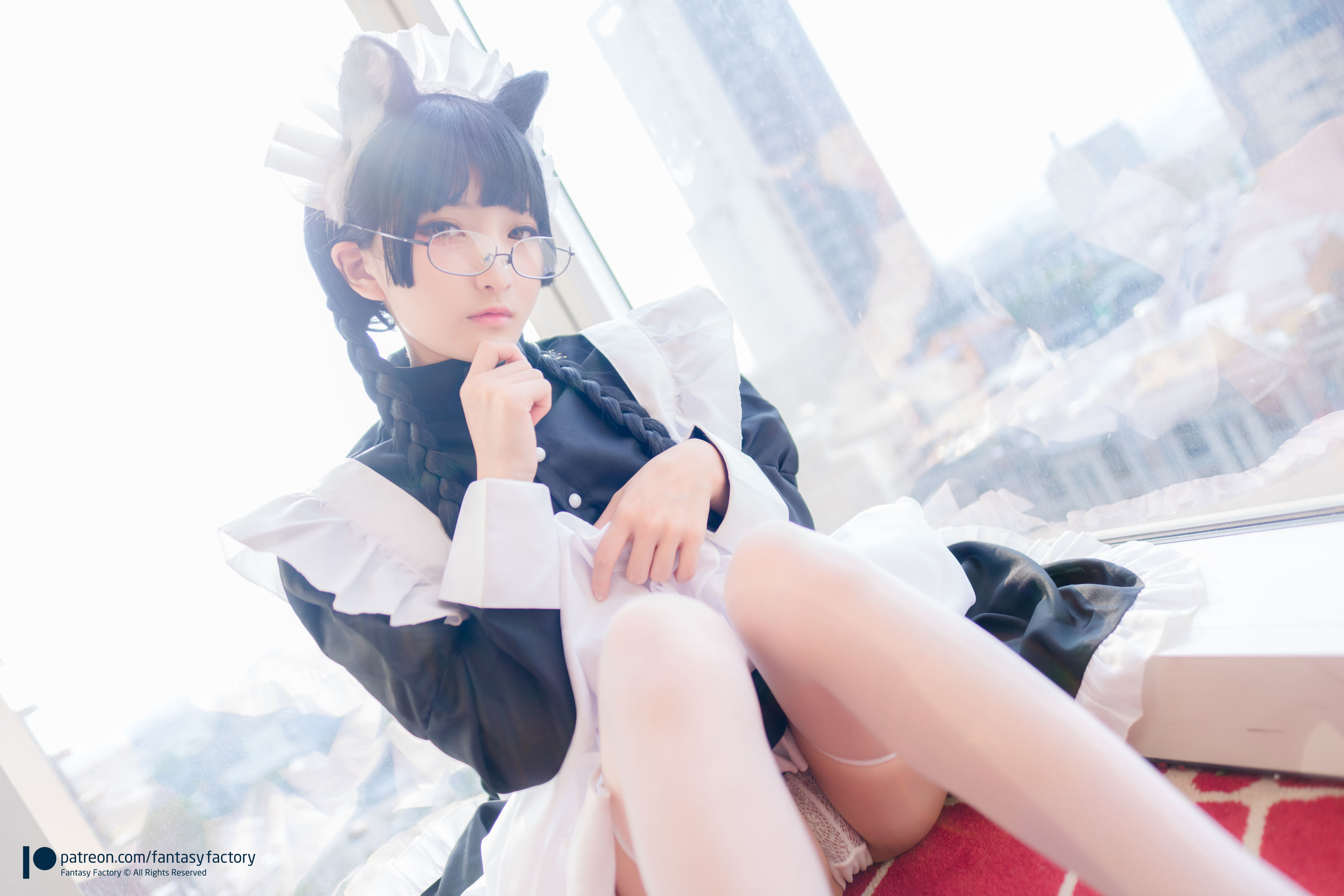 [Fantasy Factory] 小丁Cosplay – 黑猫女仆 Cosplay-第48张
