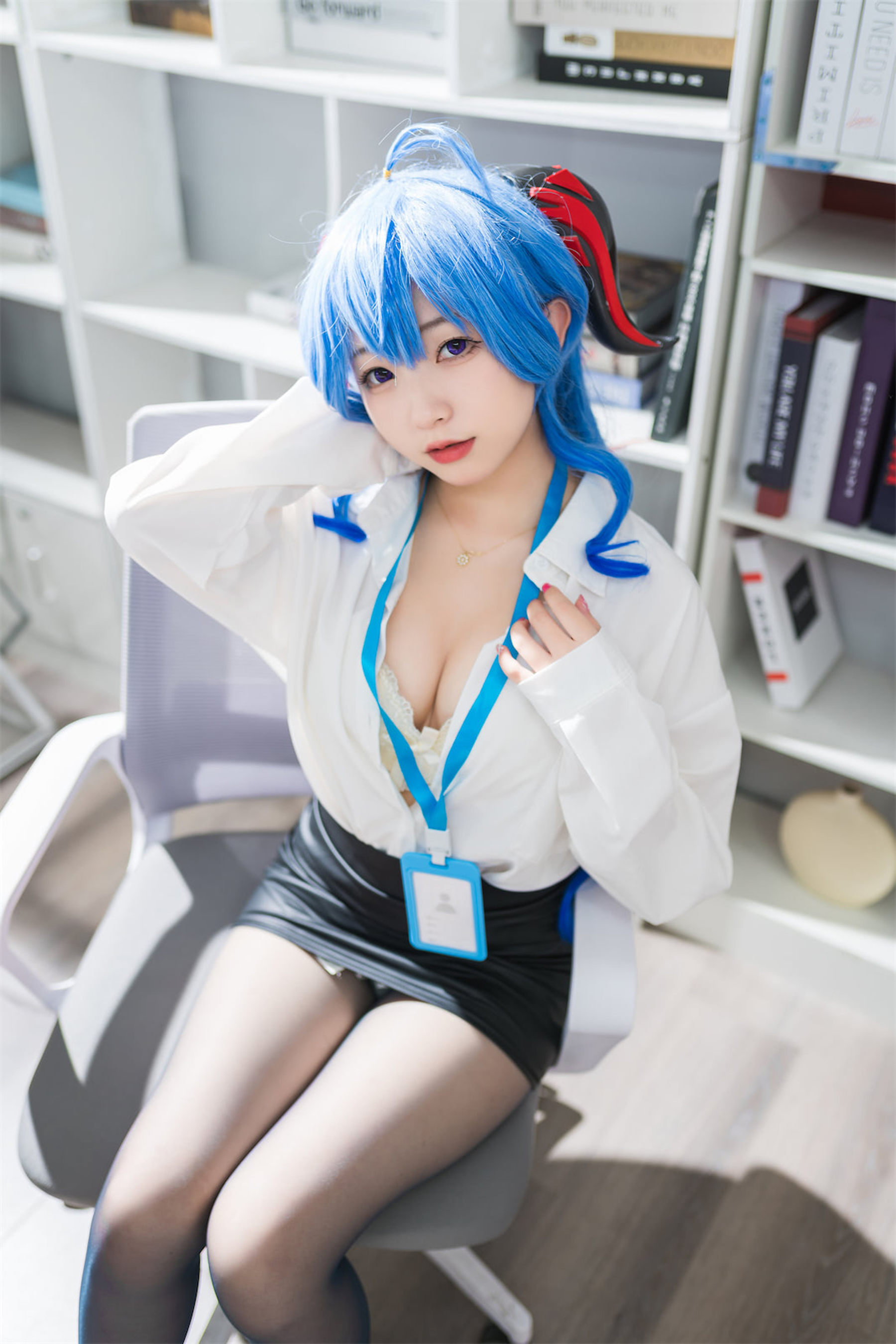 花铃 – 甘雨秘书OL Cosplay-第30张