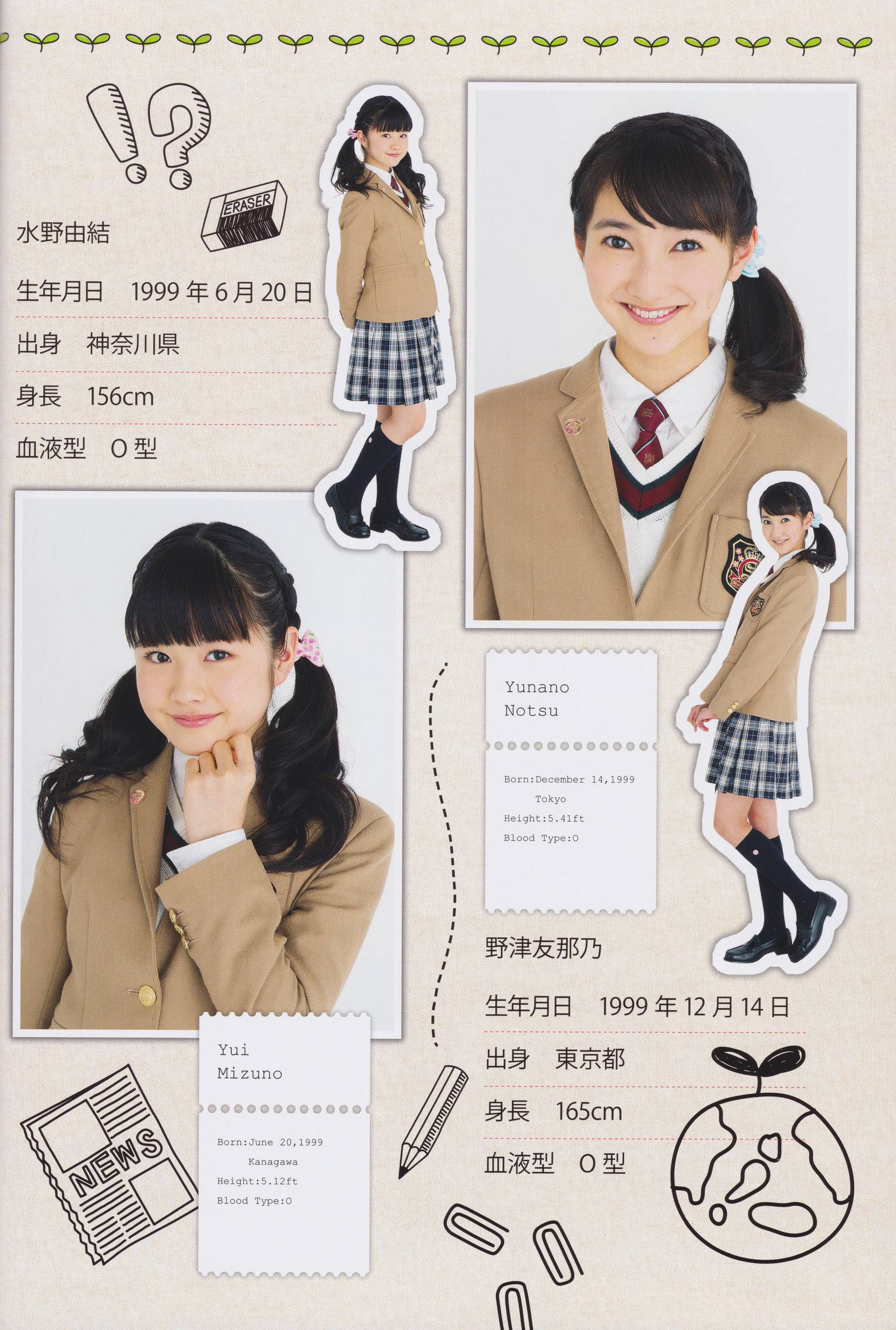 さくら学院 菊地最愛 水野由結 田口華 野津友那乃 2015年3月 卒業 Cosplay-第2张